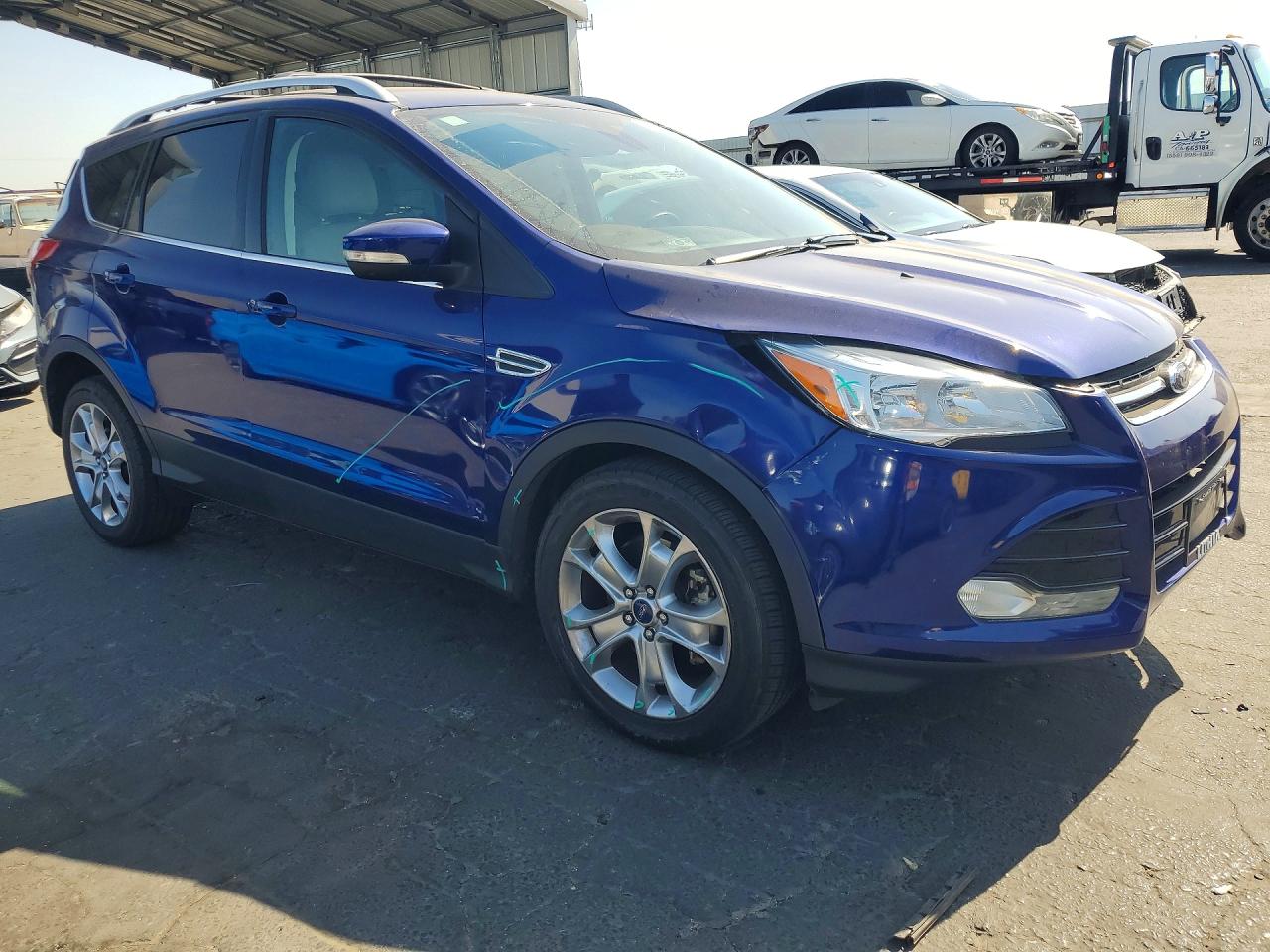 2014 Ford Escape Titanium Blue vin: 1FMCU9J98EUB09191