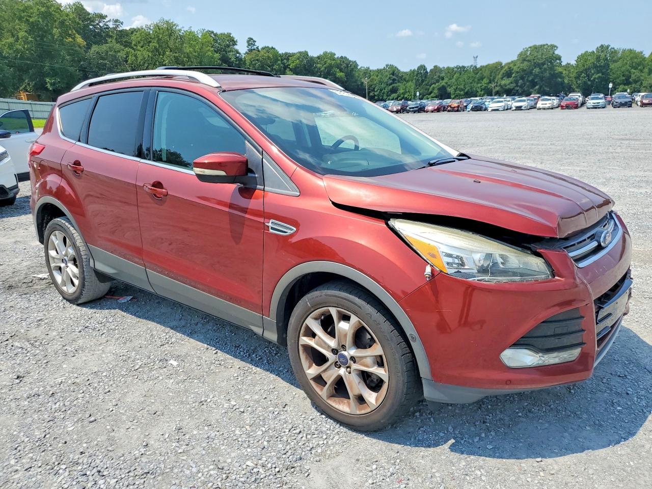 2014 Ford Escape Titanium Orange vin: 1FMCU9J98EUB53191