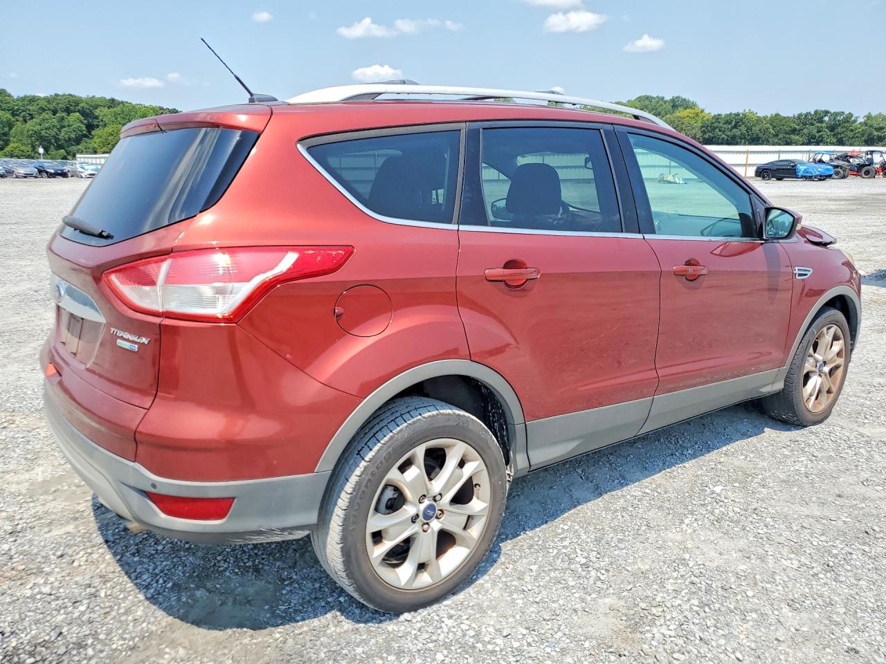 2014 Ford Escape Titanium Orange vin: 1FMCU9J98EUB53191