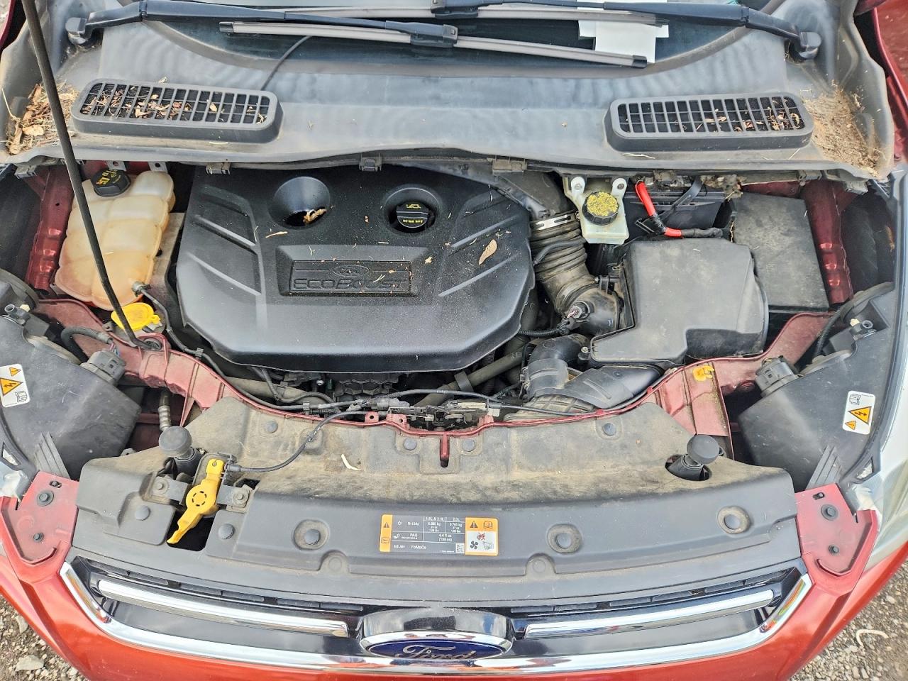 2014 Ford Escape Titanium Red vin: 1FMCU9J98EUB76941