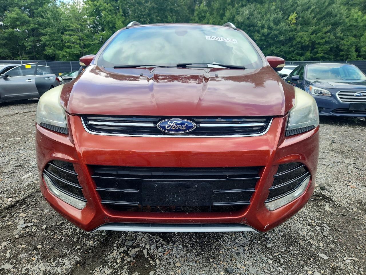 2014 Ford Escape Titanium Red vin: 1FMCU9J98EUB76941