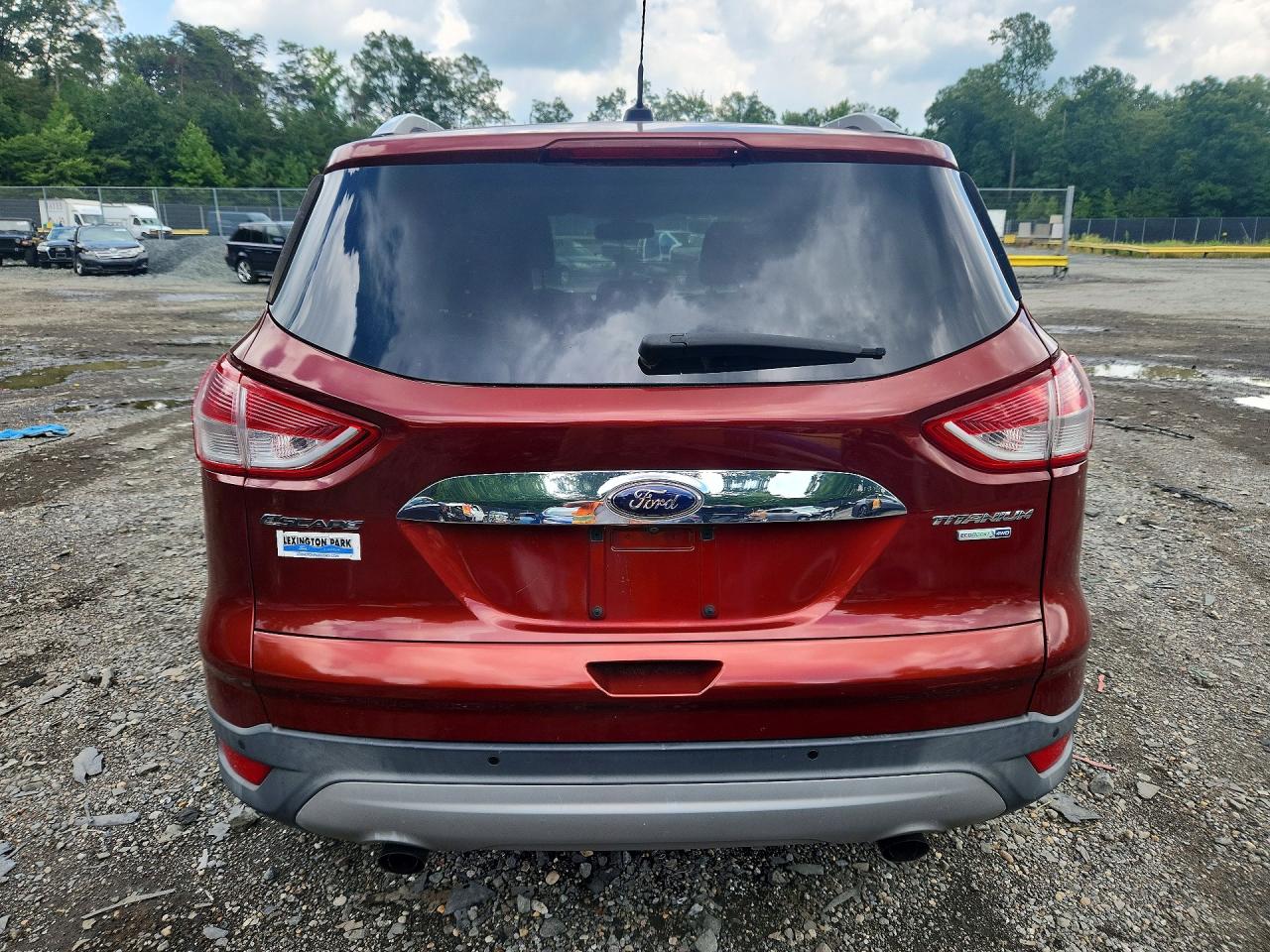 2014 Ford Escape Titanium Red vin: 1FMCU9J98EUB76941
