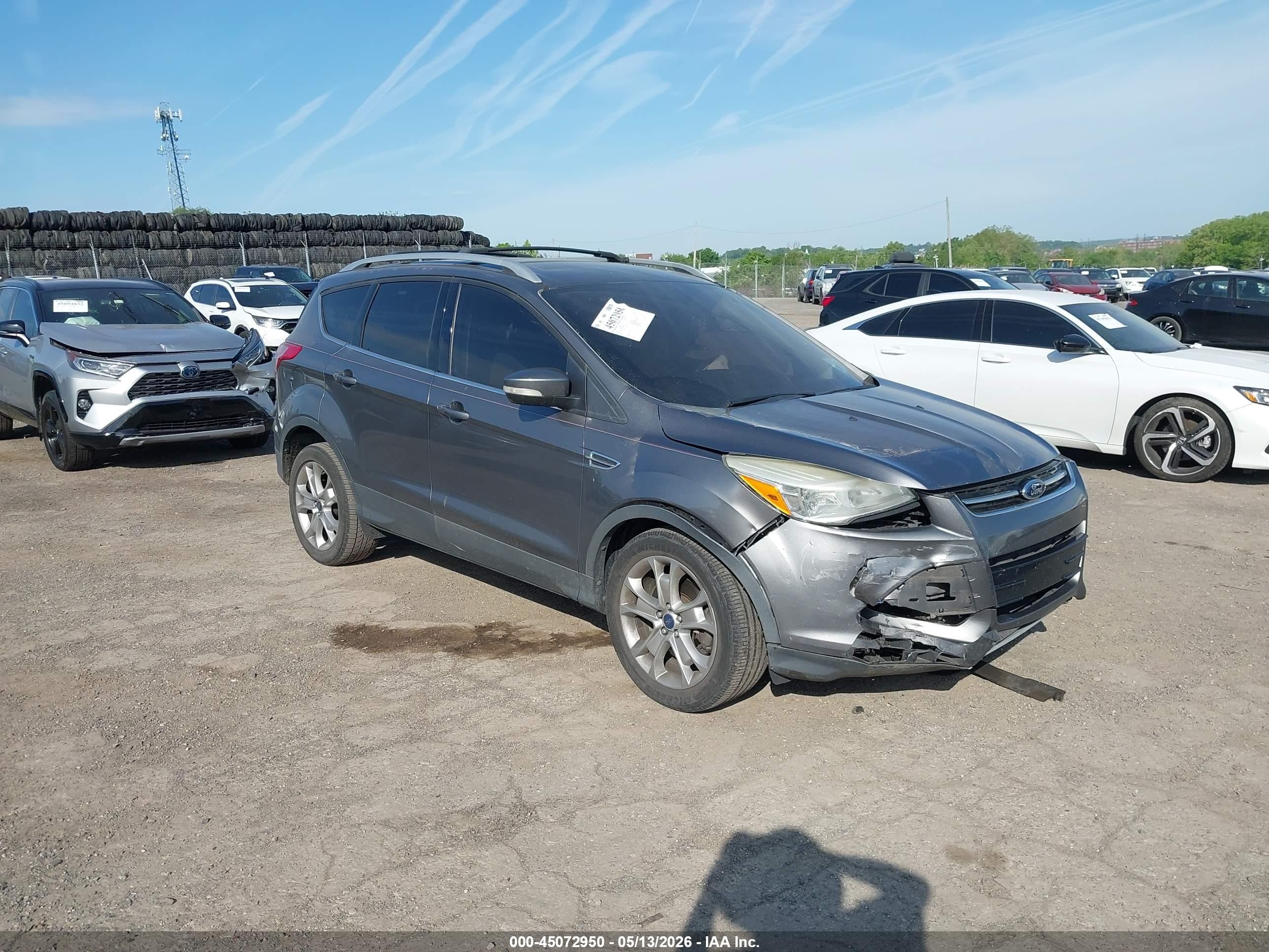 2014 Ford Escape Titanium Gray vin: 1FMCU9J98EUC04298
