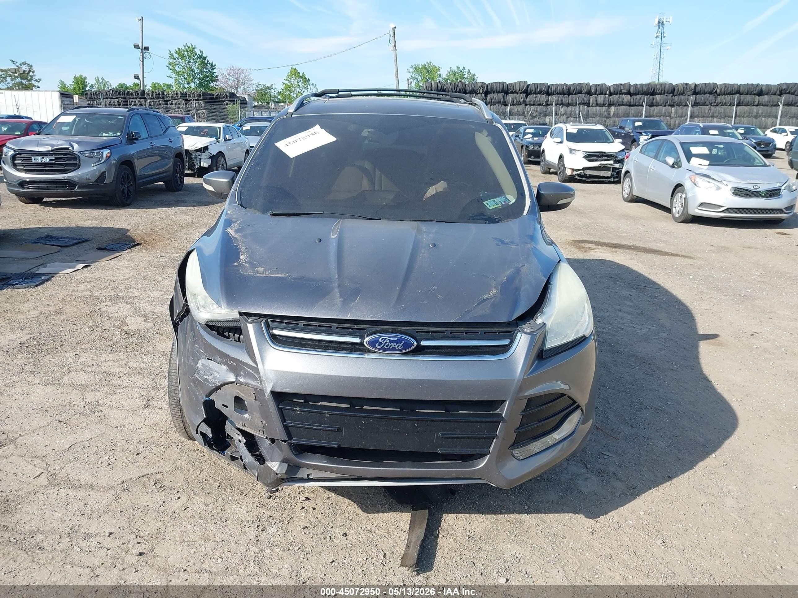 2014 Ford Escape Titanium Gray vin: 1FMCU9J98EUC04298