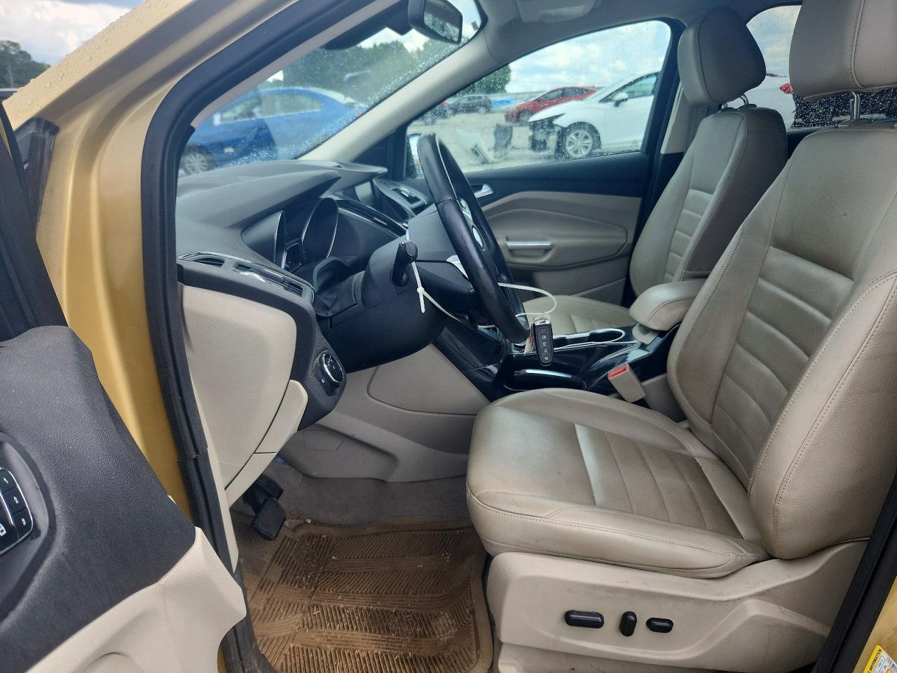 2014 Ford Escape Titanium Золотой vin: 1FMCU9J98EUC20159