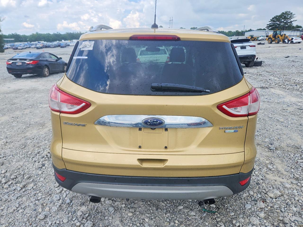 2014 Ford Escape Titanium Золотой vin: 1FMCU9J98EUC20159