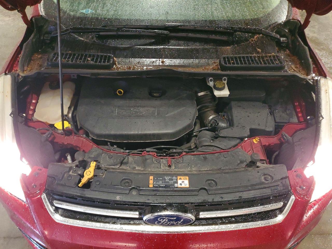 2014 Ford Escape Titanium Maroon vin: 1FMCU9J98EUC28388