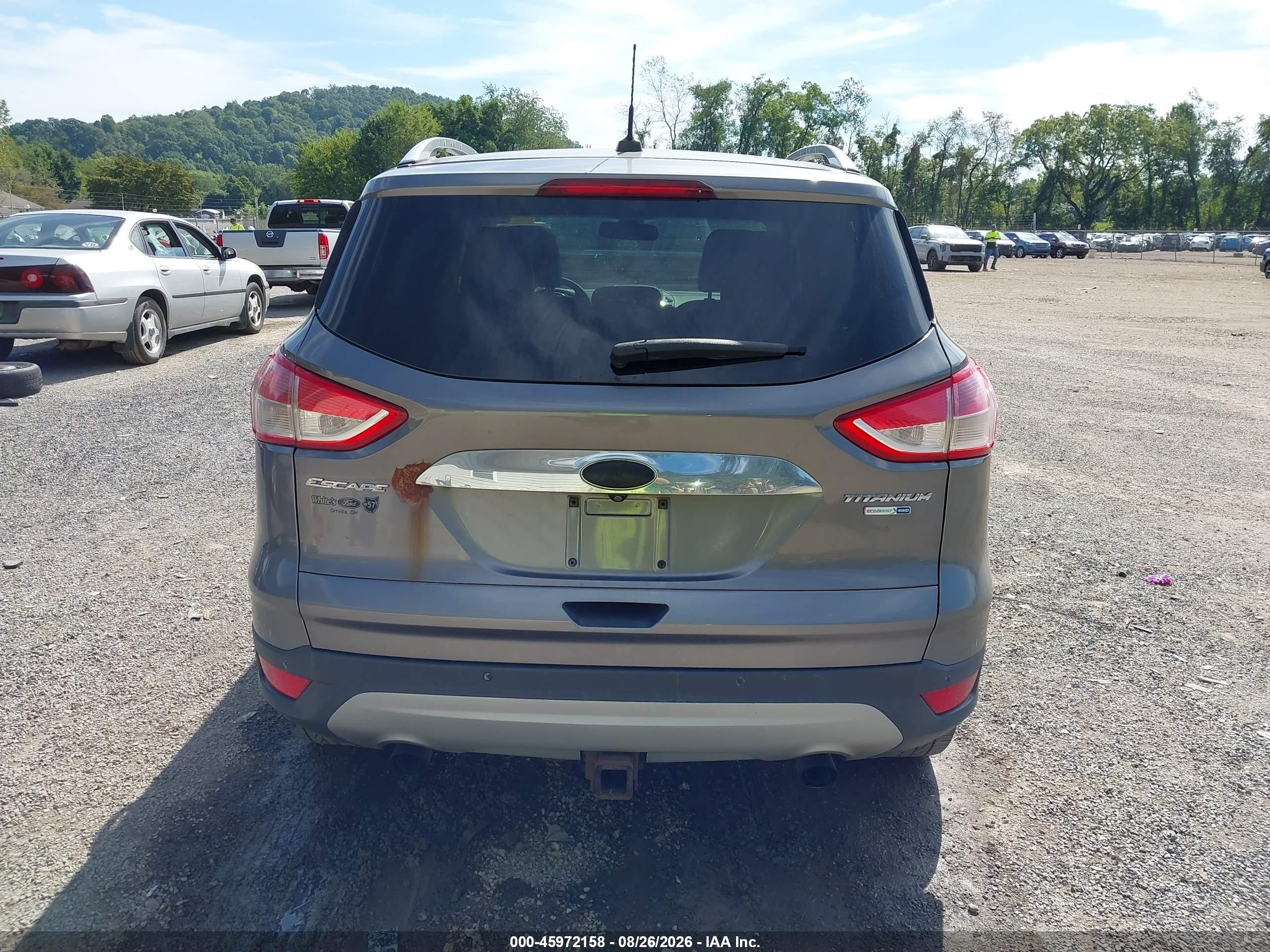 2014 Ford Escape Titanium Gray vin: 1FMCU9J98EUC57924