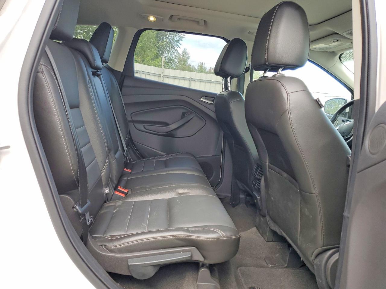 2014 Ford Escape Titanium White vin: 1FMCU9J98EUD02053