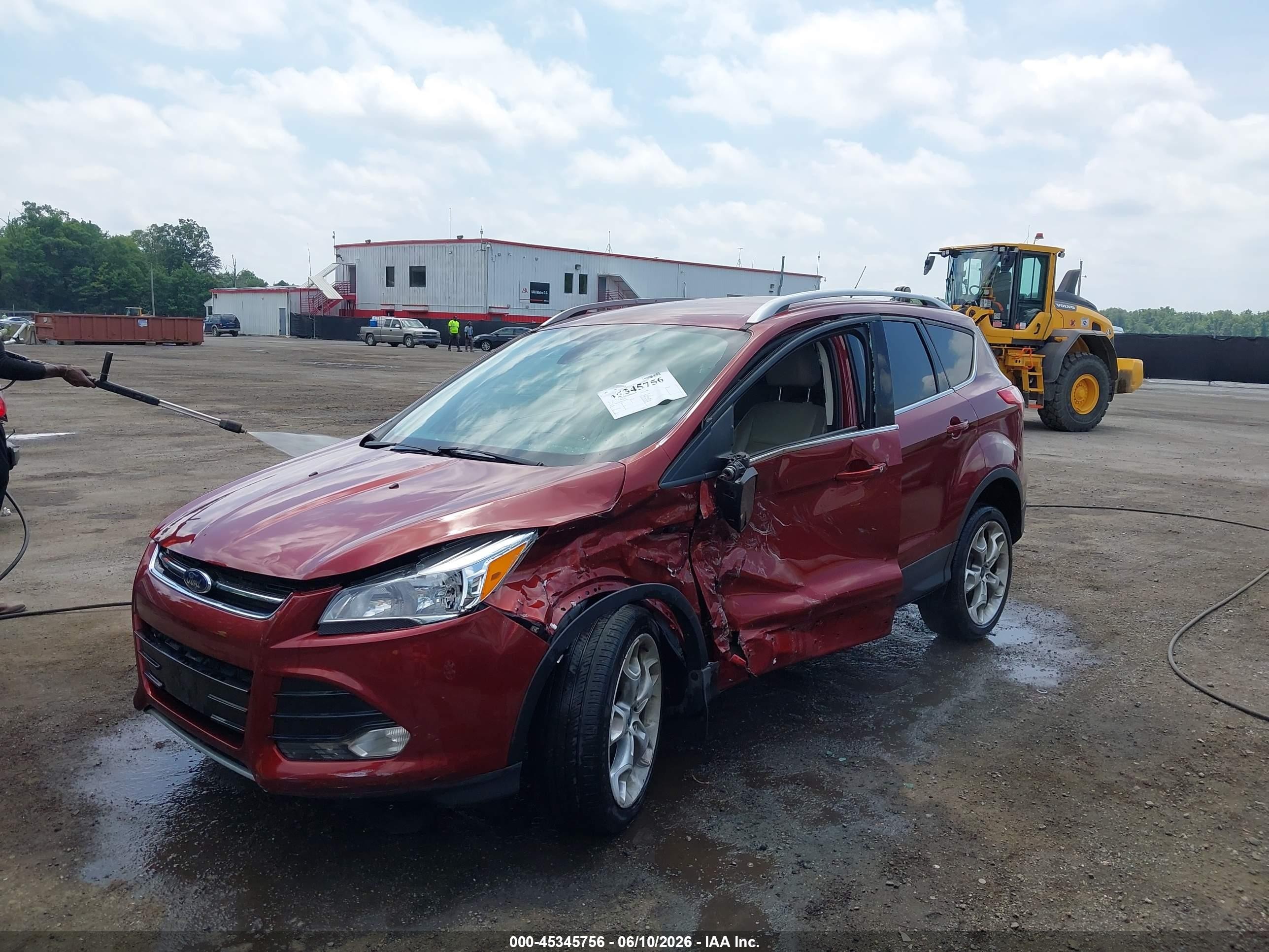 2014 Ford Escape Titanium Red vin: 1FMCU9J98EUD91445