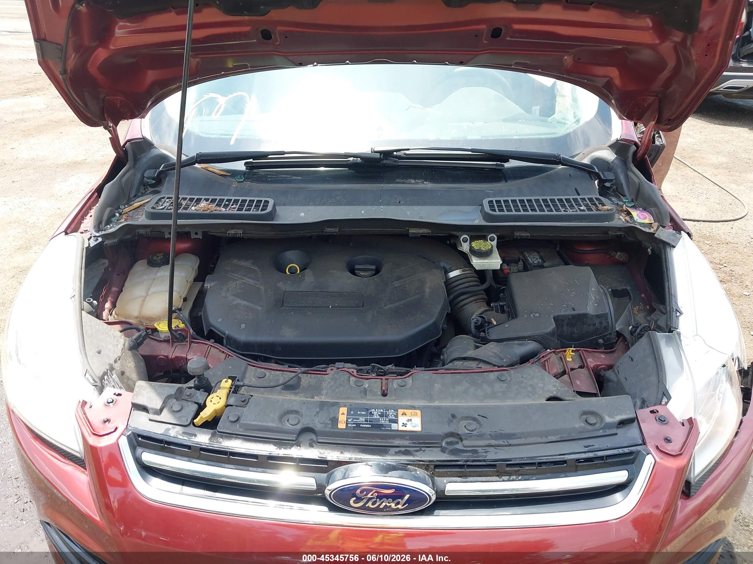 2014 Ford Escape Titanium Red vin: 1FMCU9J98EUD91445