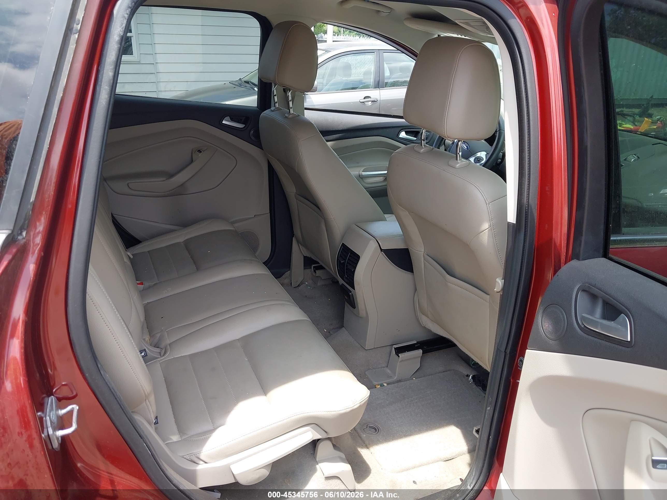 2014 Ford Escape Titanium Red vin: 1FMCU9J98EUD91445