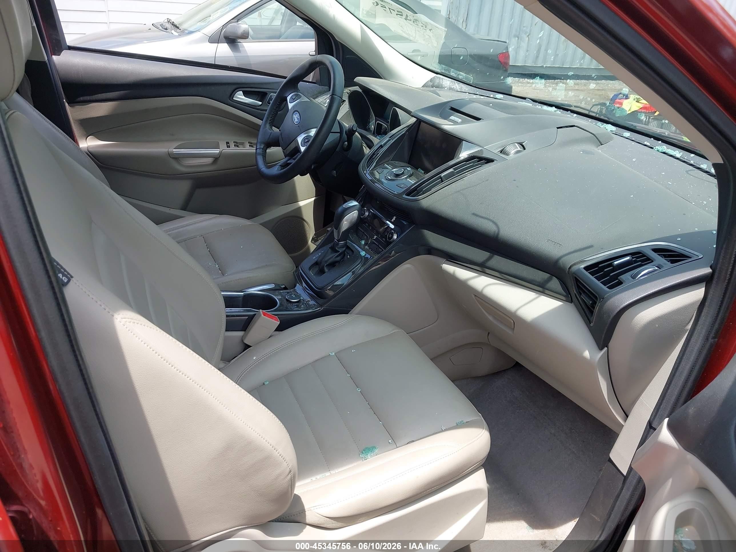 2014 Ford Escape Titanium Red vin: 1FMCU9J98EUD91445