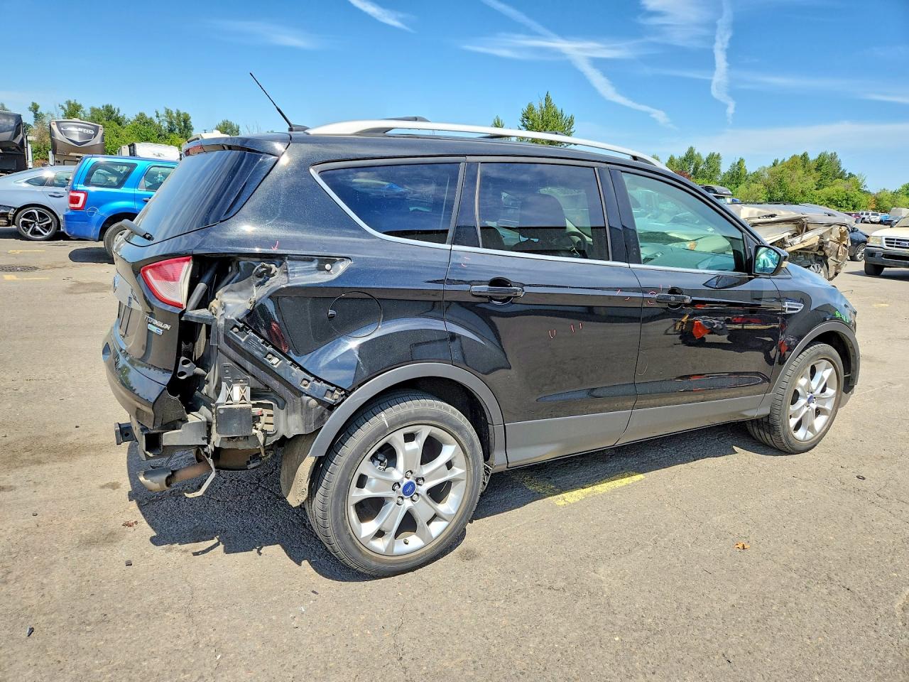 2014 Ford Escape Titanium Black vin: 1FMCU9J98EUD95057
