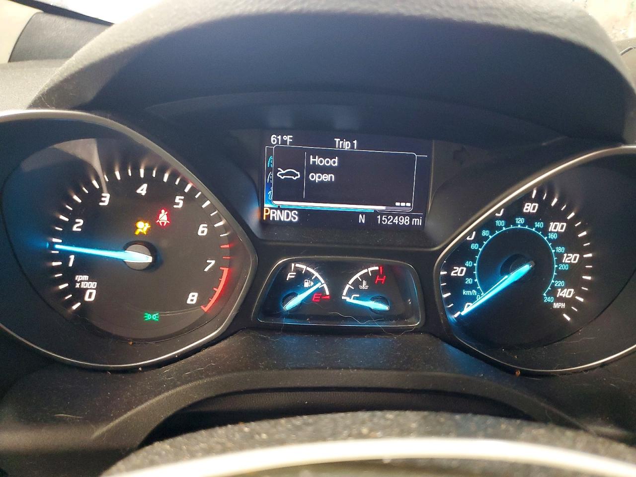 2014 Ford Escape Titanium White vin: 1FMCU9J98EUE11273