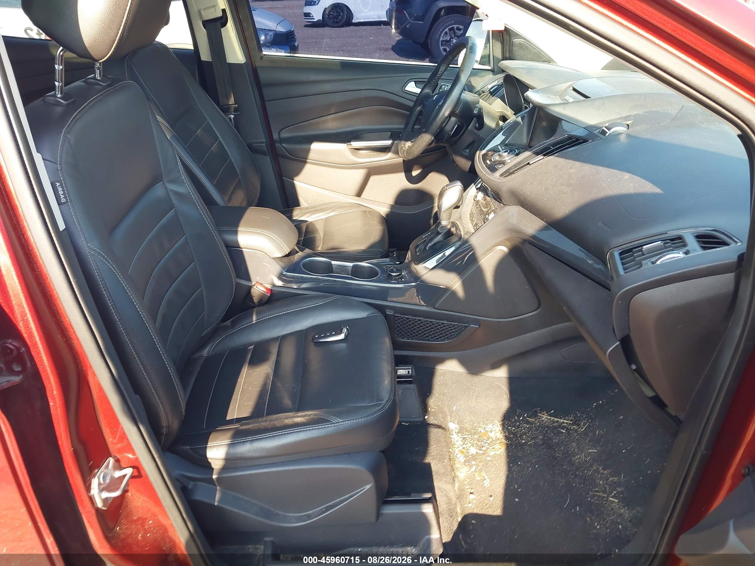 2014 Ford Escape Titanium Maroon vin: 1FMCU9J98EUE15825