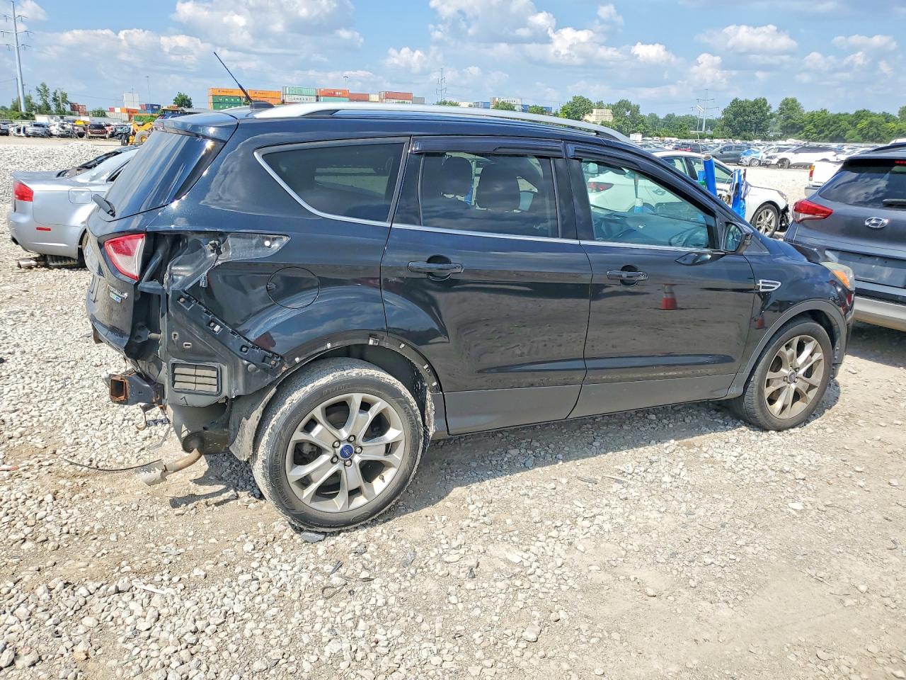 2014 Ford Escape Titanium Черный vin: 1FMCU9J98EUE23374