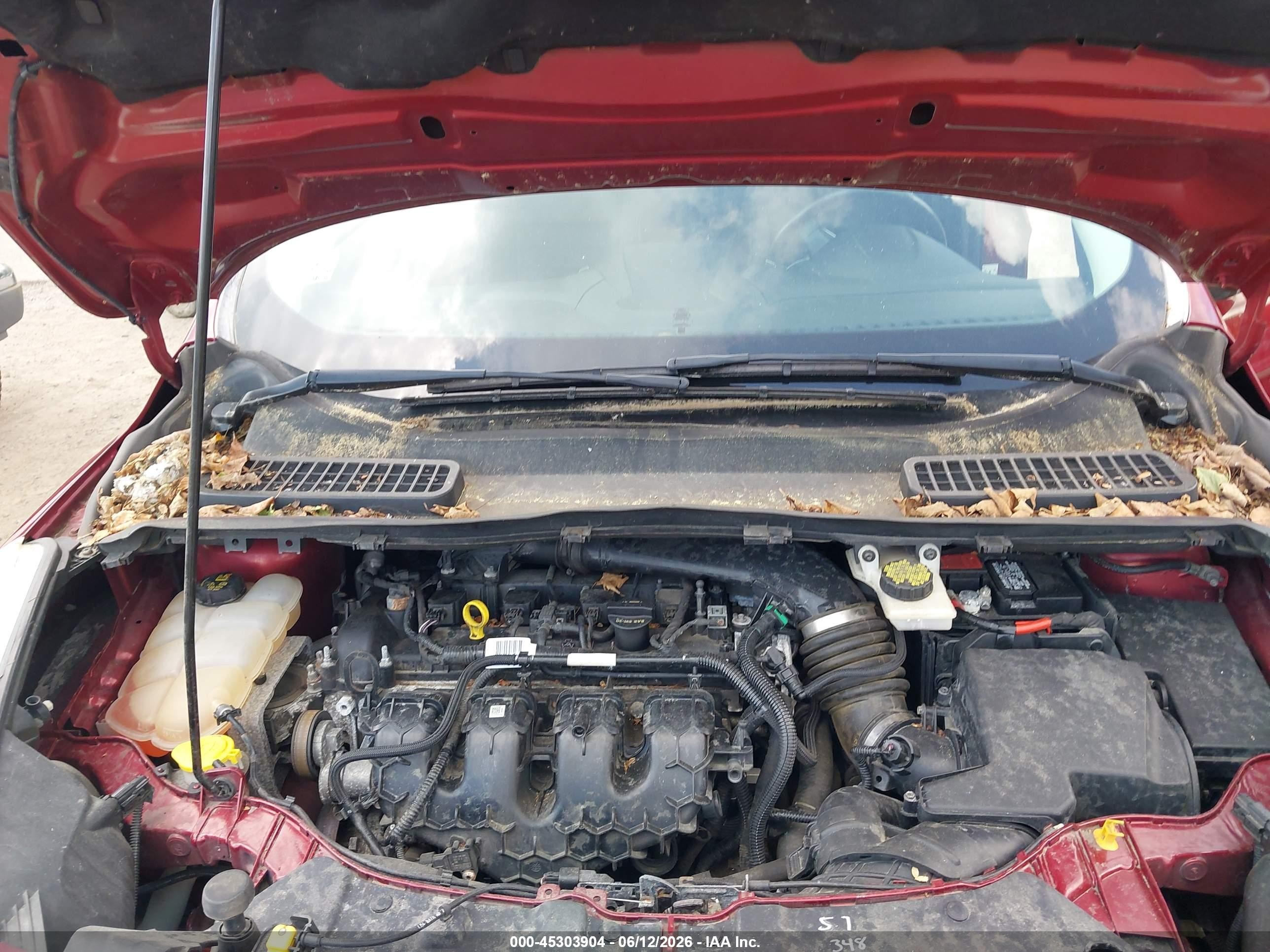 2014 Ford Escape Titanium Red vin: 1FMCU9J98EUE32561