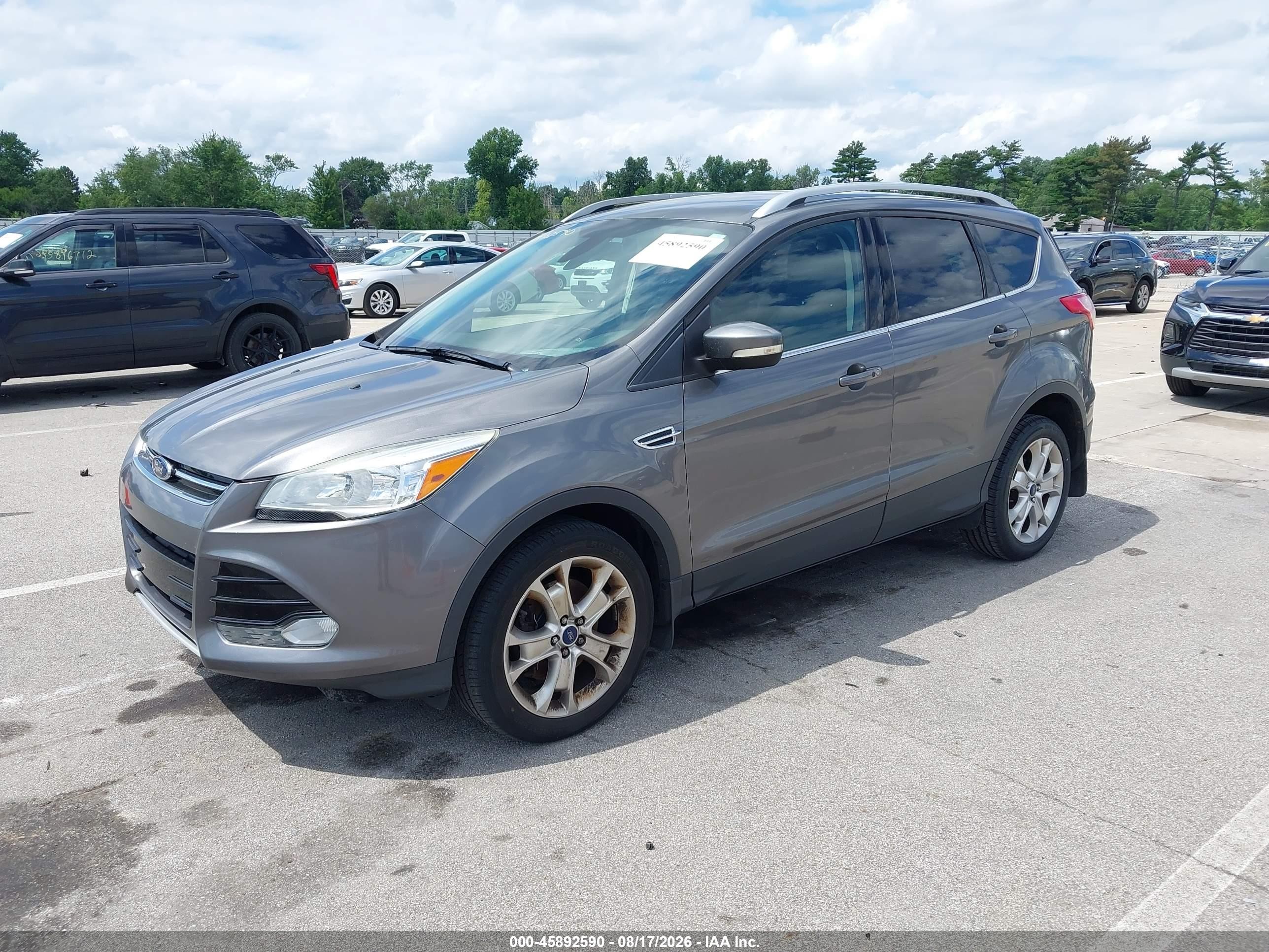 2014 Ford Escape Titanium Gray vin: 1FMCU9J98EUE49439