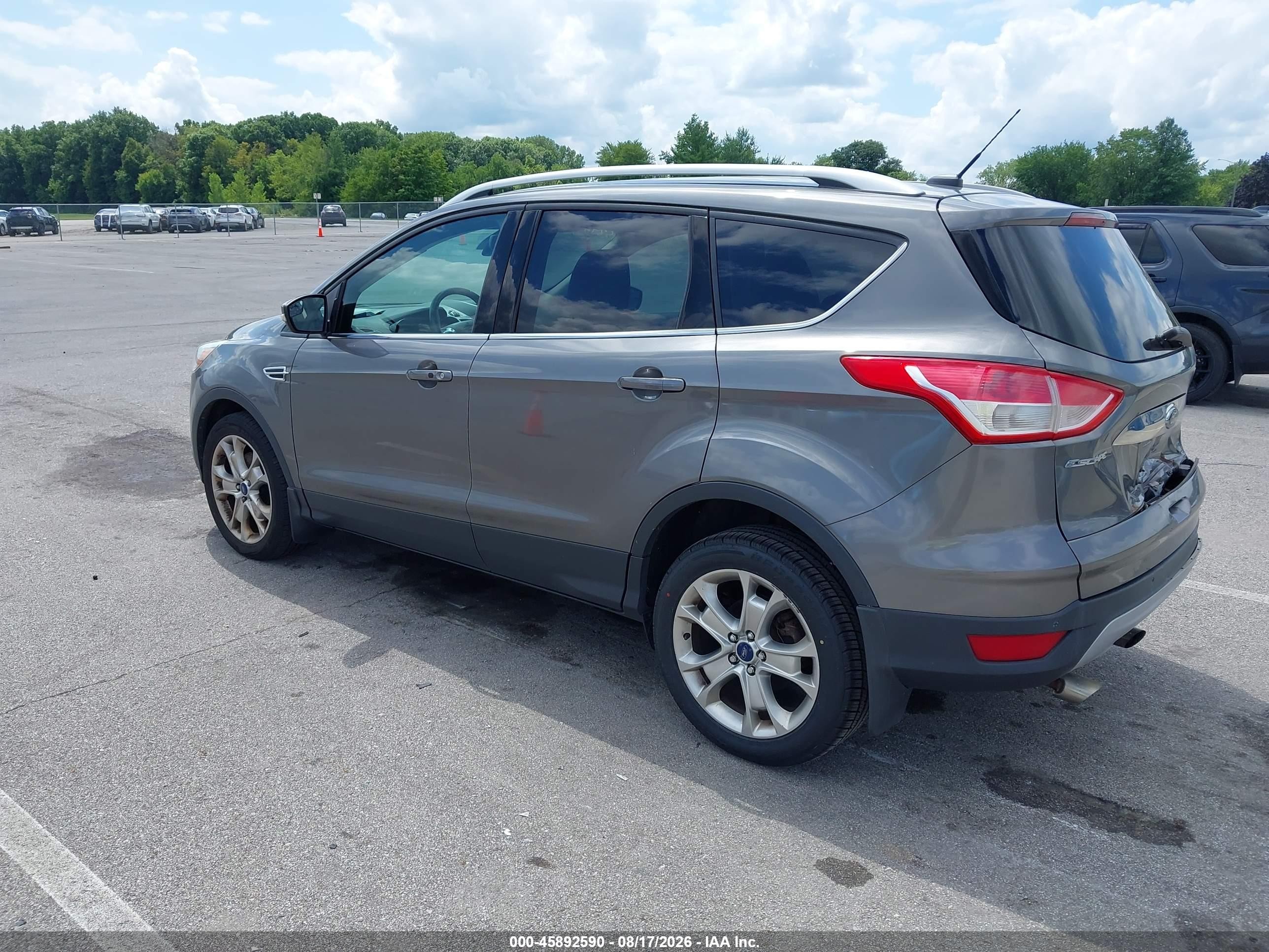 2014 Ford Escape Titanium Gray vin: 1FMCU9J98EUE49439