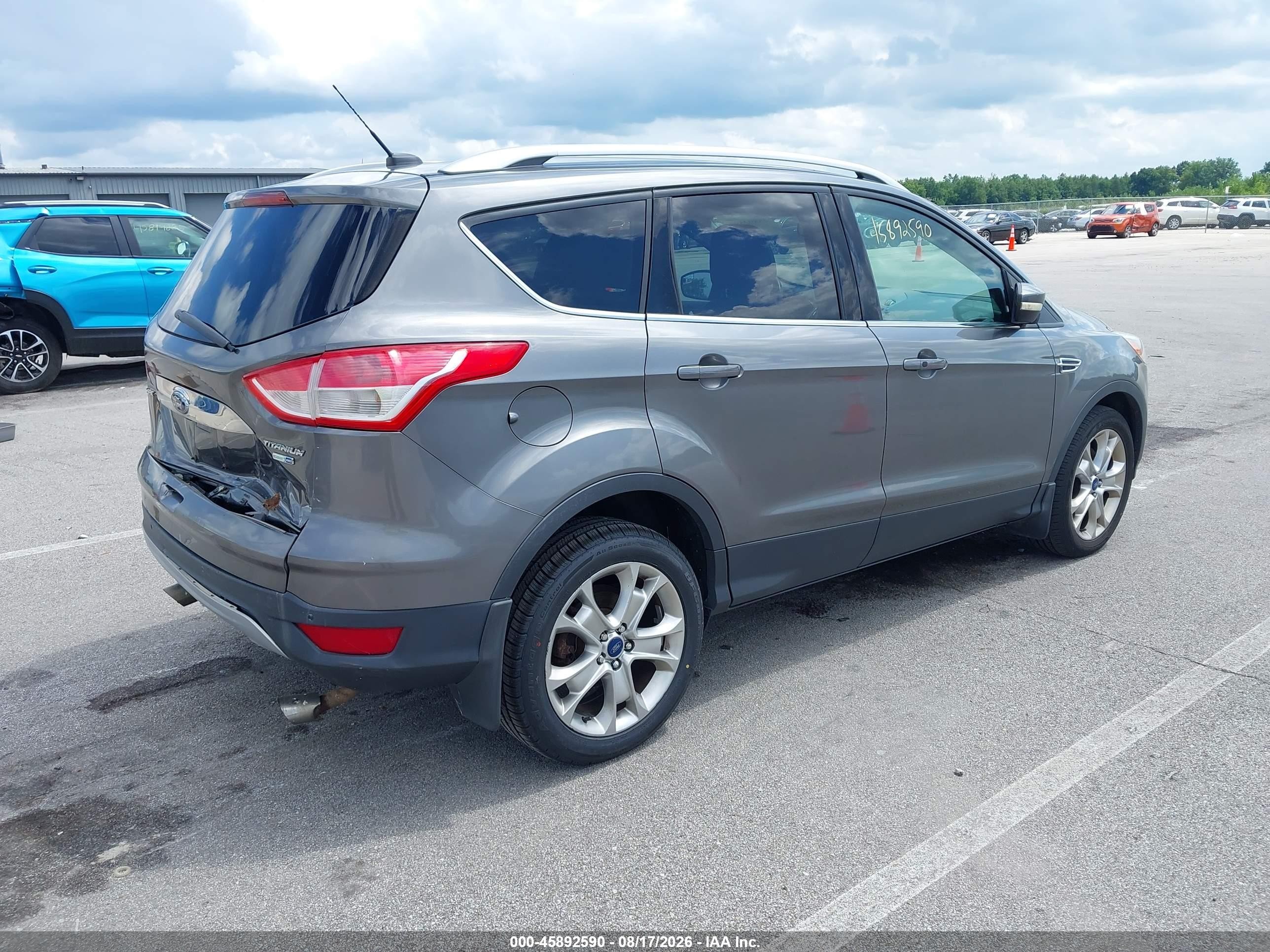 2014 Ford Escape Titanium Gray vin: 1FMCU9J98EUE49439