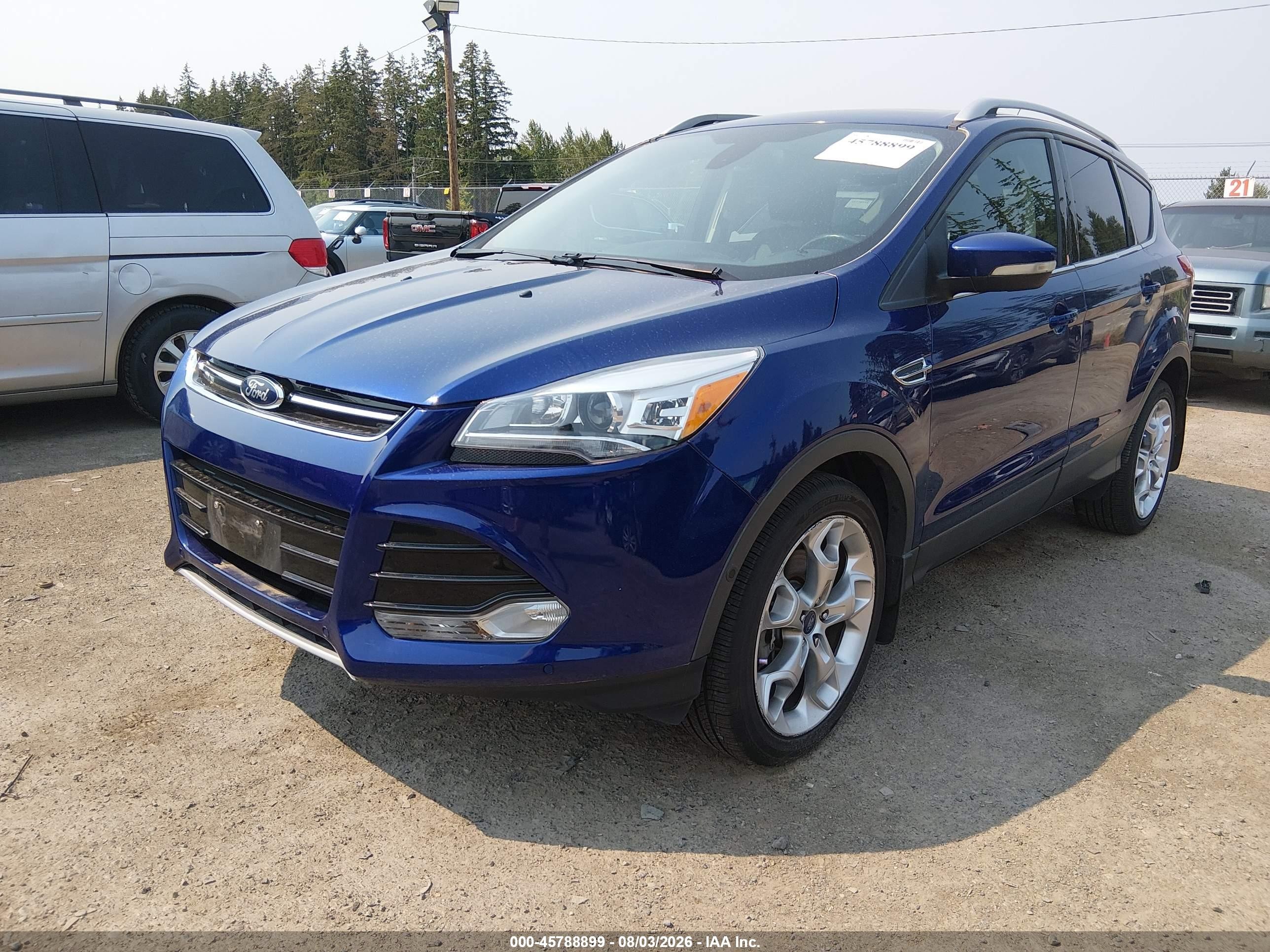 2015 Ford Escape Titanium Blue vin: 1FMCU9J98FUA79787