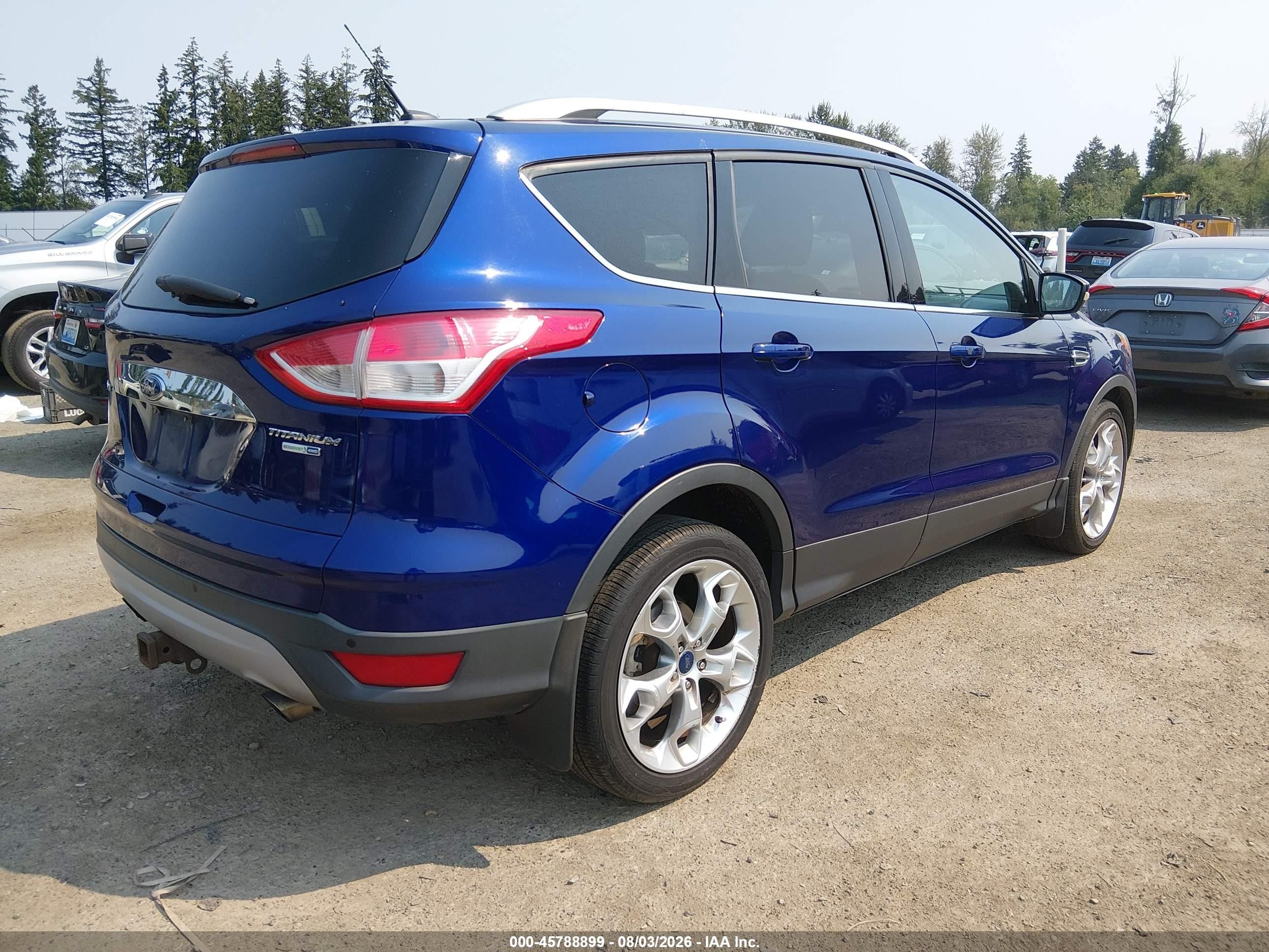 2015 Ford Escape Titanium Blue vin: 1FMCU9J98FUA79787
