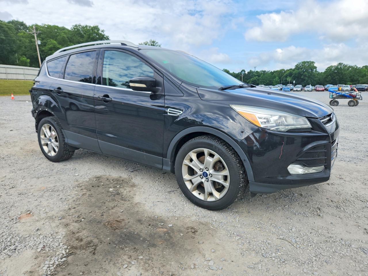 2015 Ford Escape Titanium Черный vin: 1FMCU9J98FUB03182