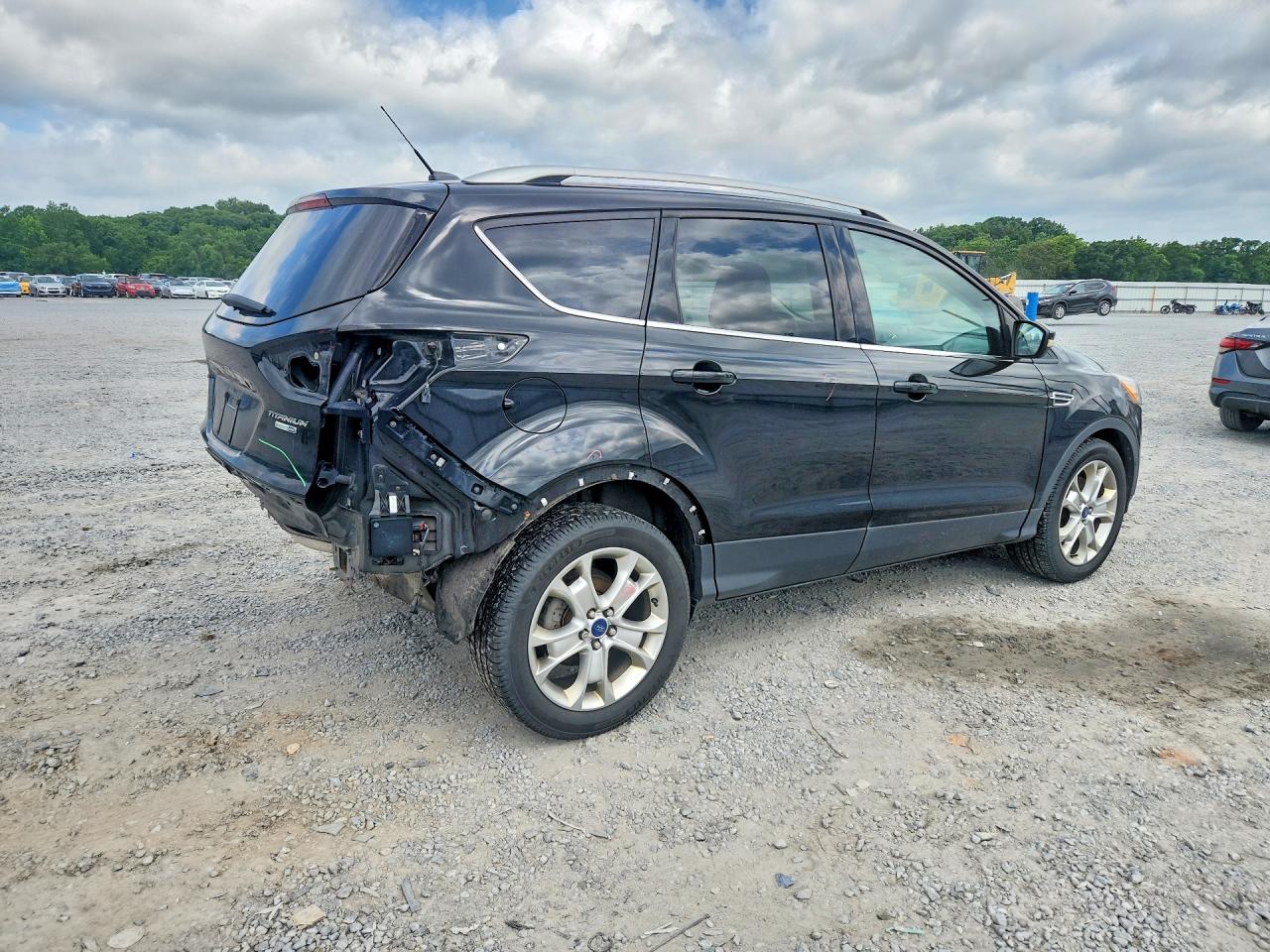 2015 Ford Escape Titanium Черный vin: 1FMCU9J98FUB03182