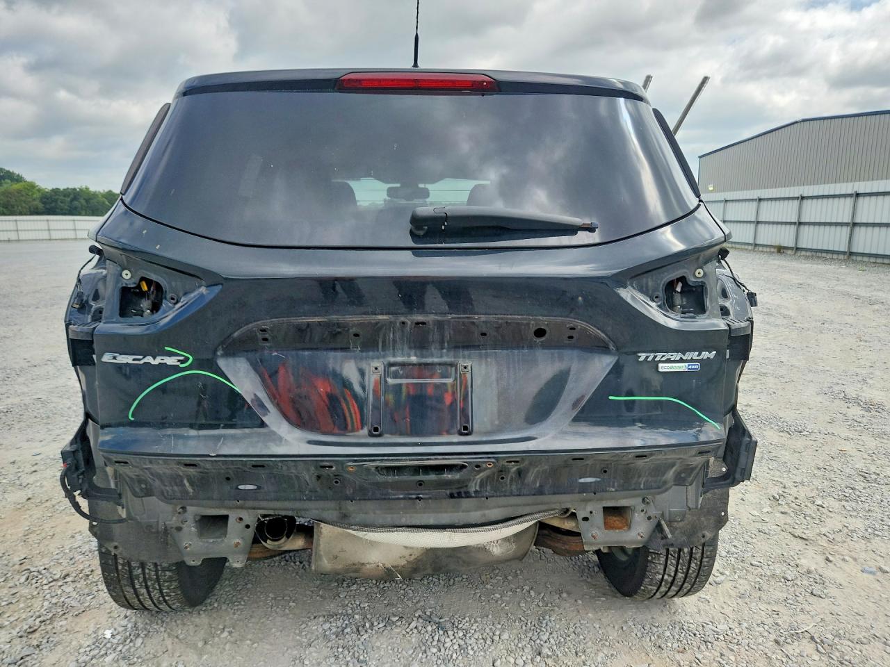 2015 Ford Escape Titanium Черный vin: 1FMCU9J98FUB03182
