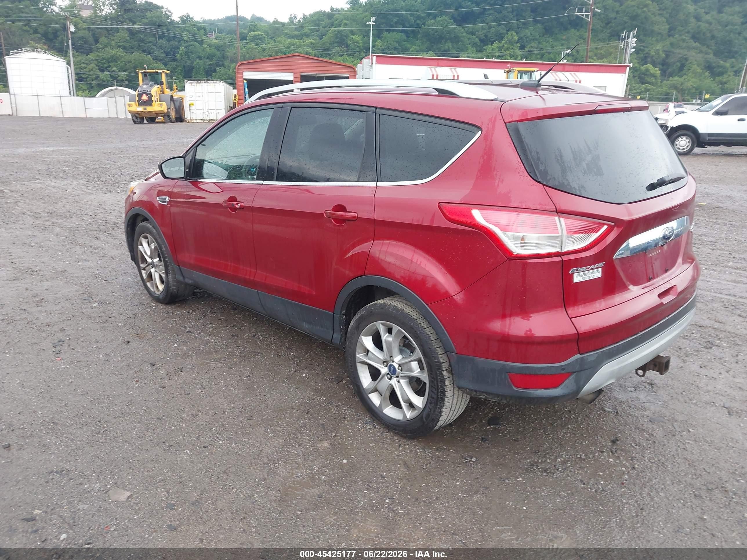 2015 Ford Escape Titanium Red vin: 1FMCU9J98FUB47103