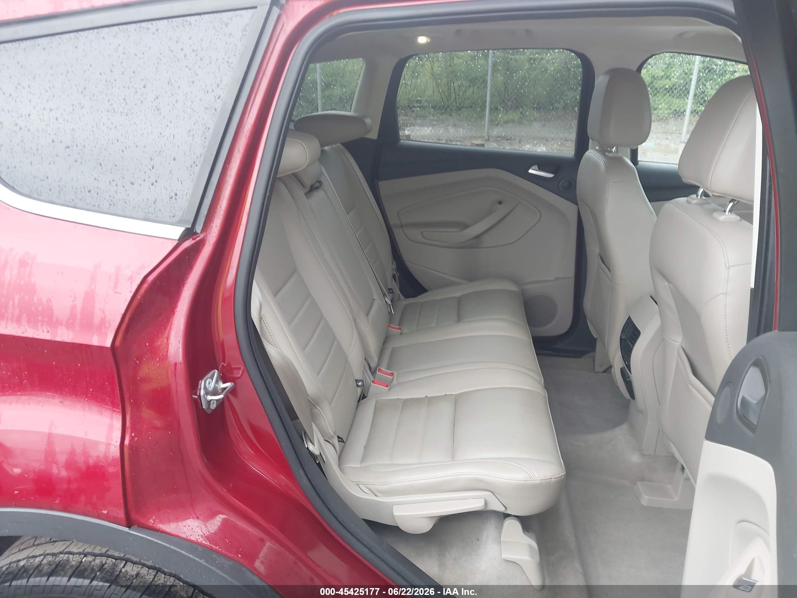 2015 Ford Escape Titanium Red vin: 1FMCU9J98FUB47103