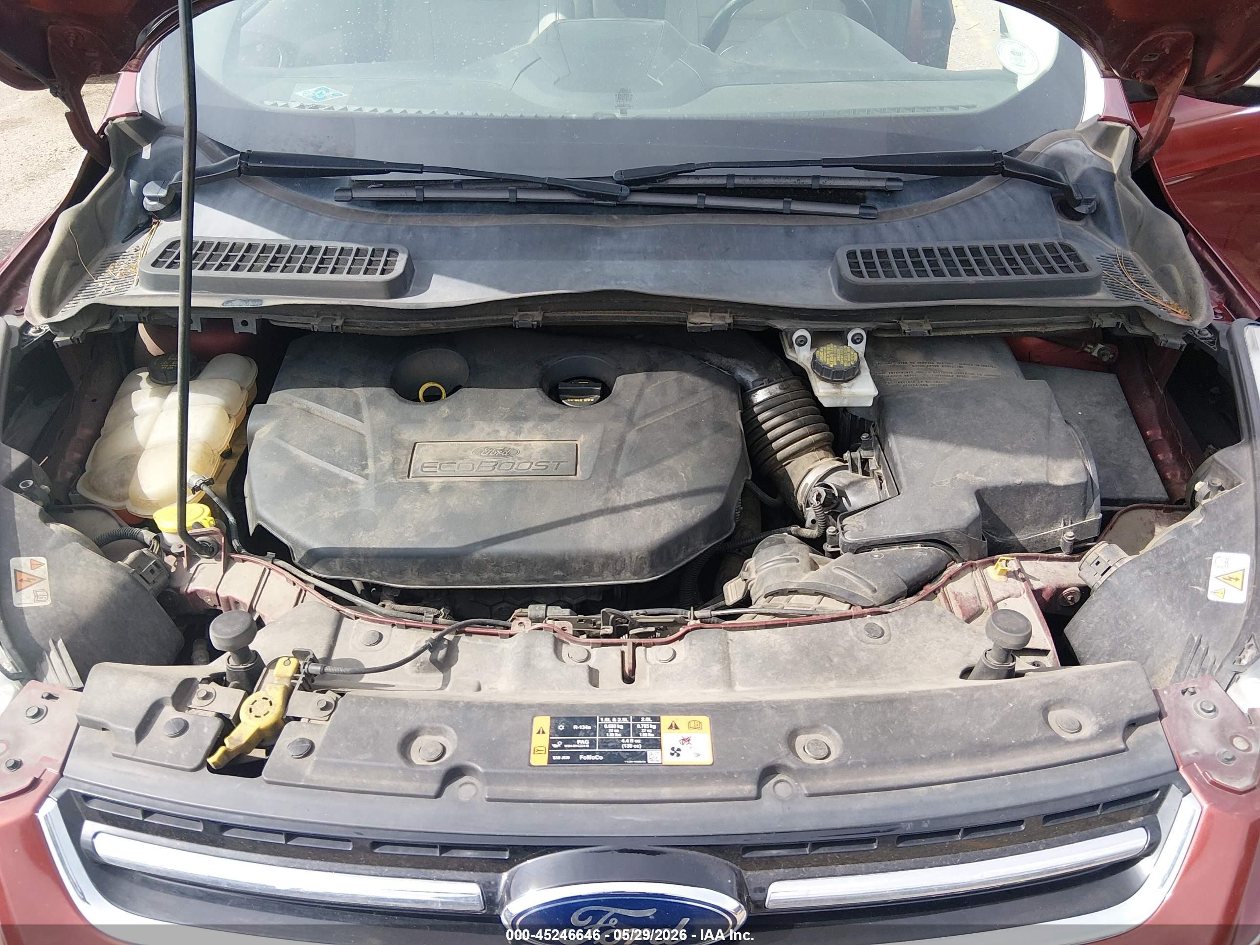 2015 Ford Escape Titanium Красный vin: 1FMCU9J98FUB49062