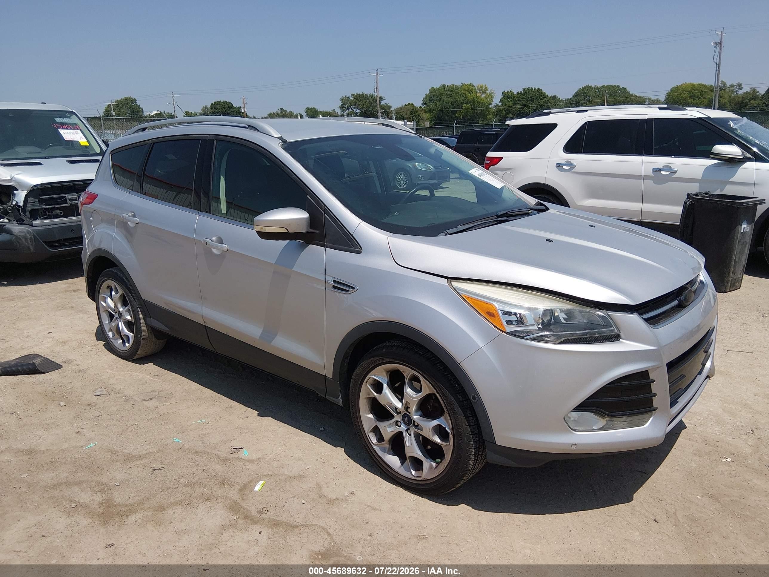 2015 Ford Escape Titanium Silver vin: 1FMCU9J98FUB60630