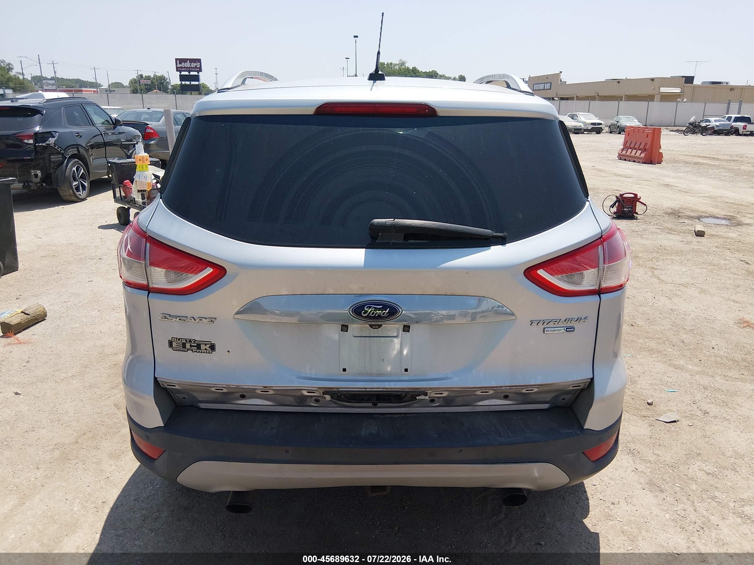 2015 Ford Escape Titanium Серебряный vin: 1FMCU9J98FUB60630