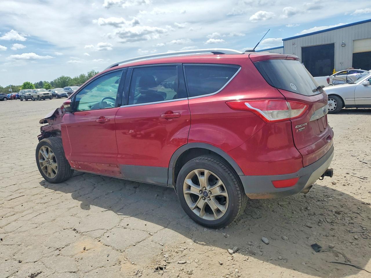 2015 Ford Escape Titanium Red vin: 1FMCU9J98FUB68372