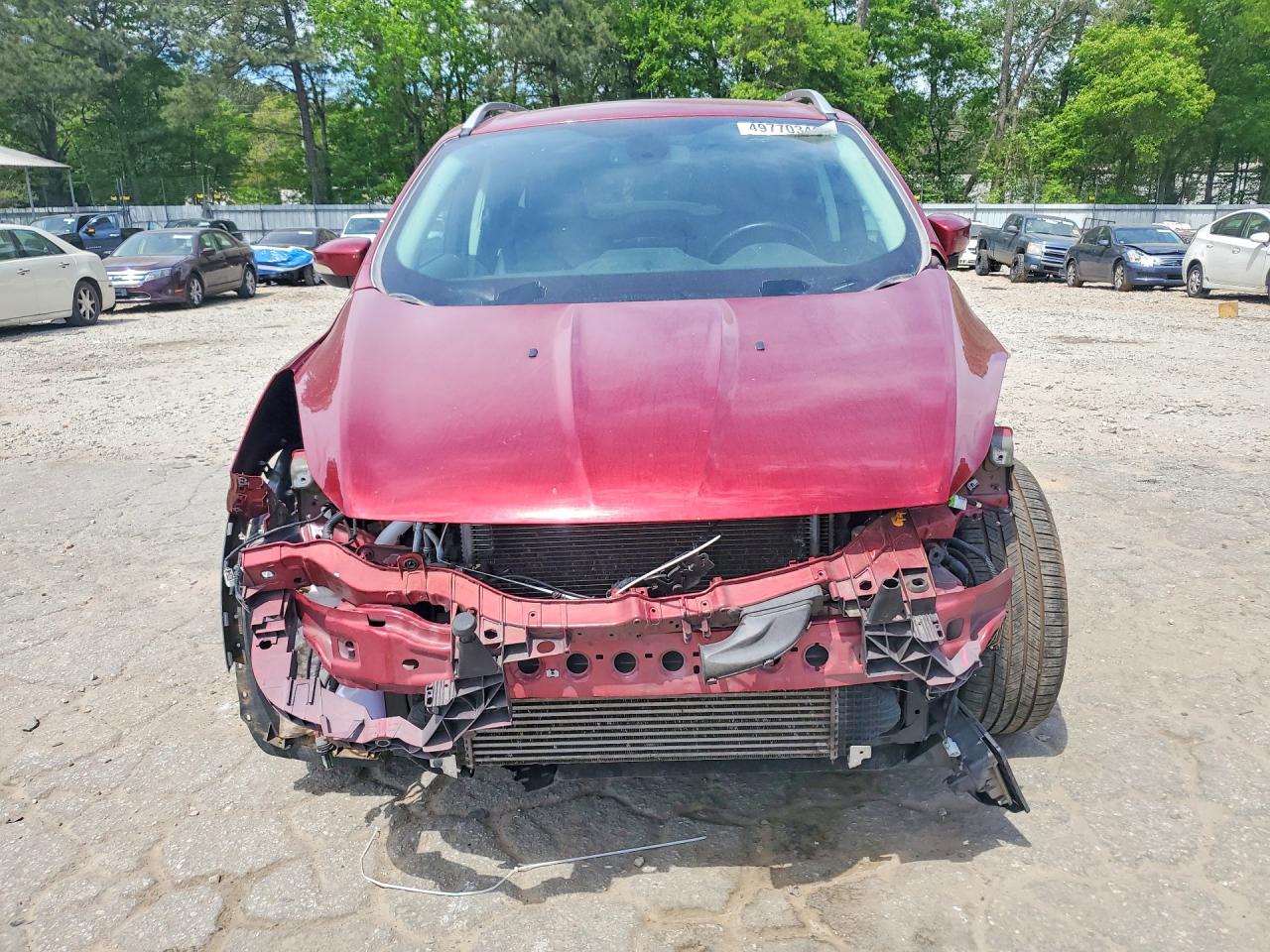 2015 Ford Escape Titanium Red vin: 1FMCU9J98FUB68372