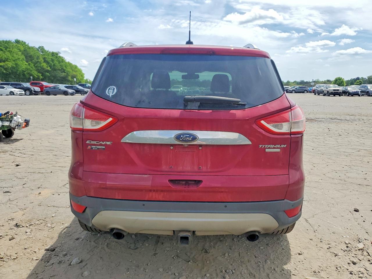 2015 Ford Escape Titanium Red vin: 1FMCU9J98FUB68372