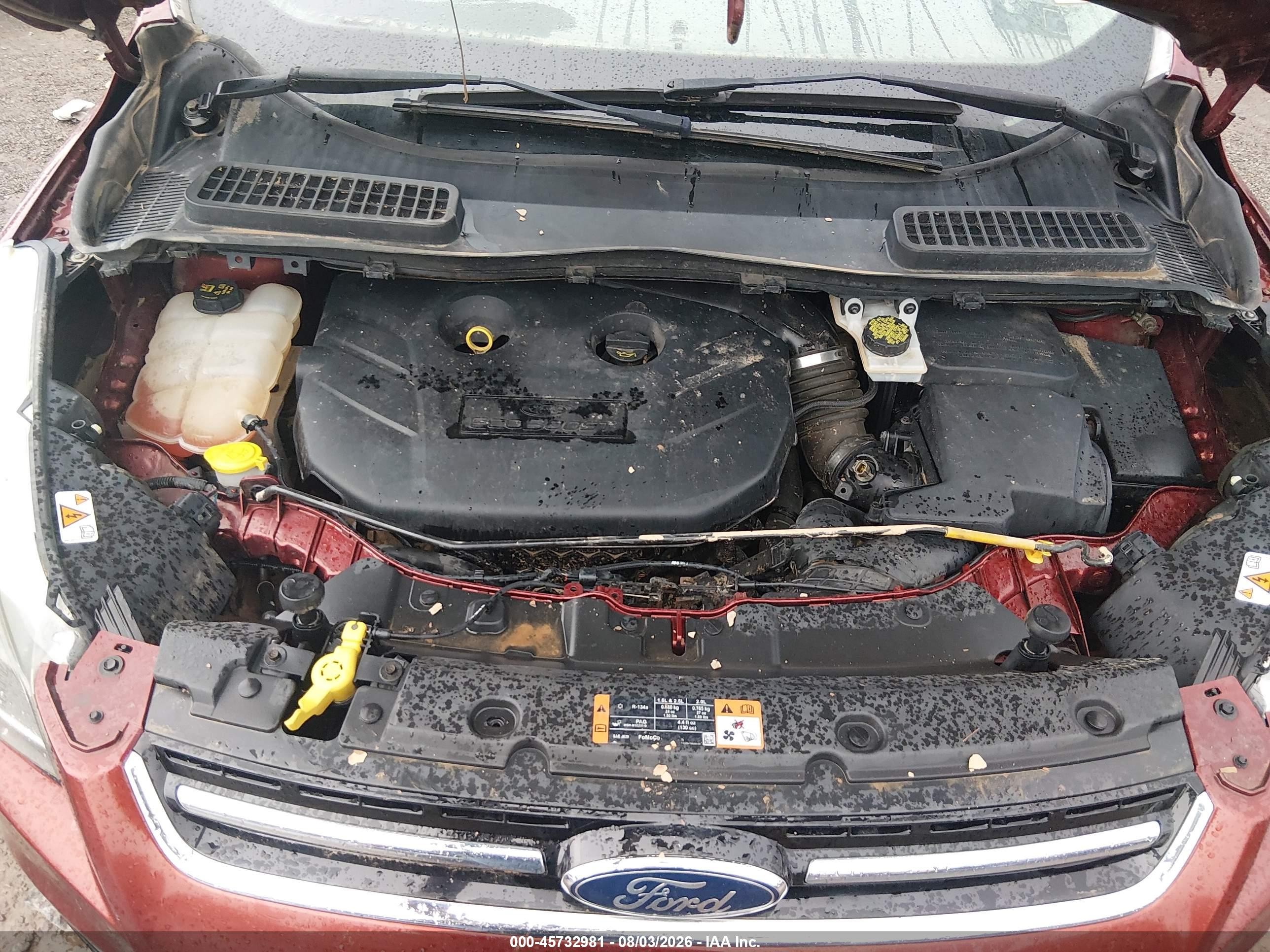 2015 Ford Escape Titanium Red vin: 1FMCU9J98FUB70025