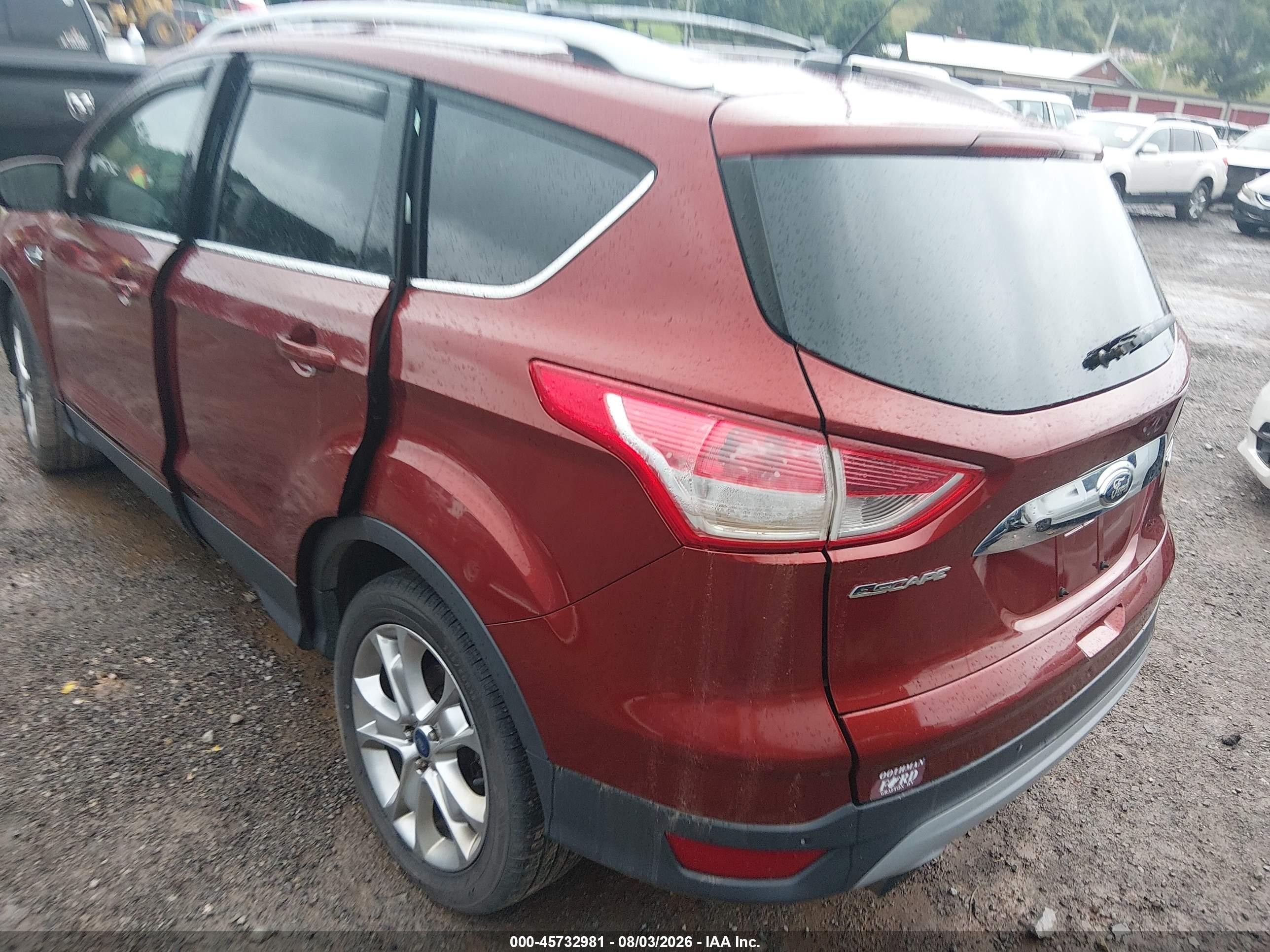 2015 Ford Escape Titanium Red vin: 1FMCU9J98FUB70025
