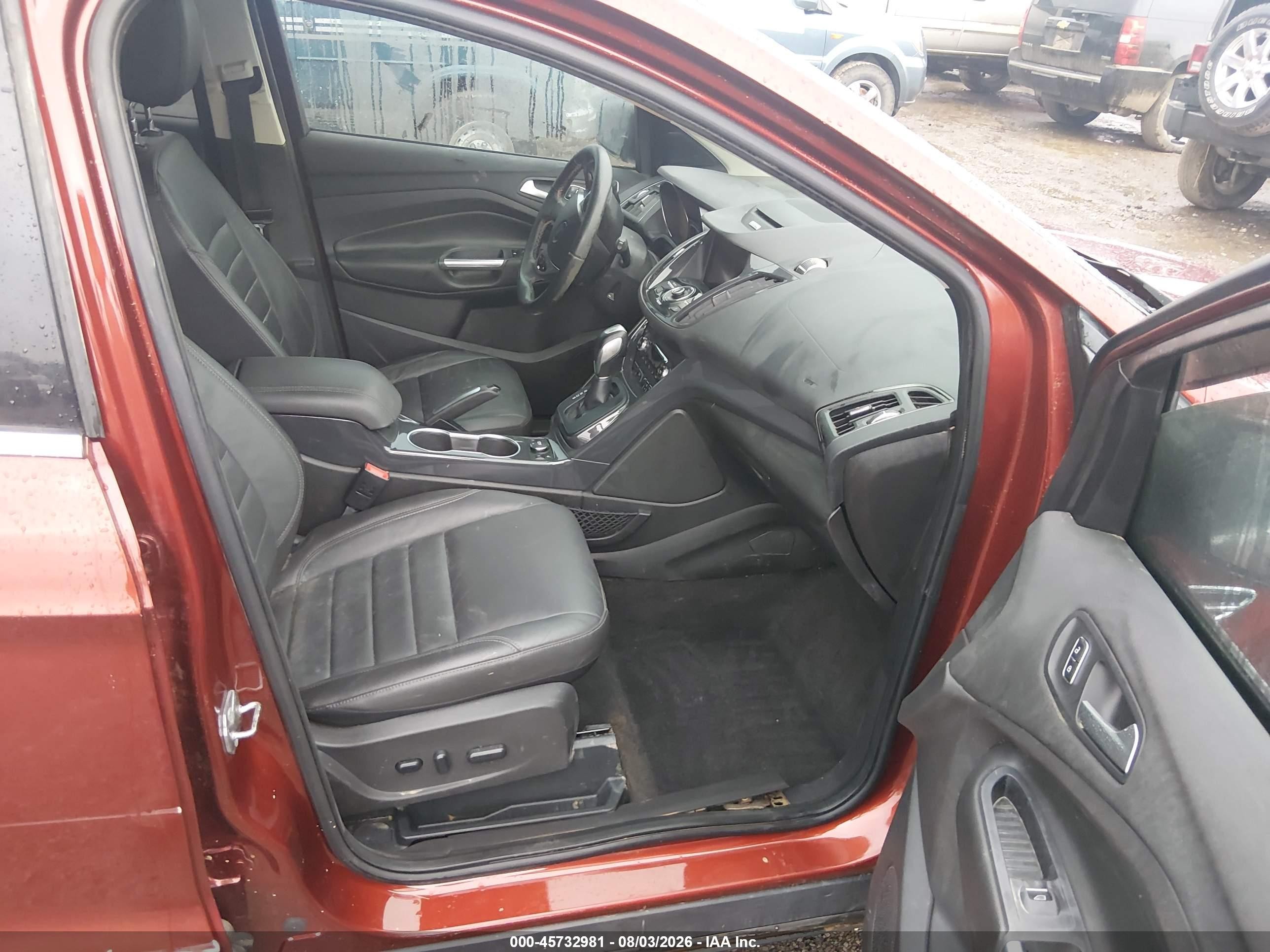 2015 Ford Escape Titanium Red vin: 1FMCU9J98FUB70025