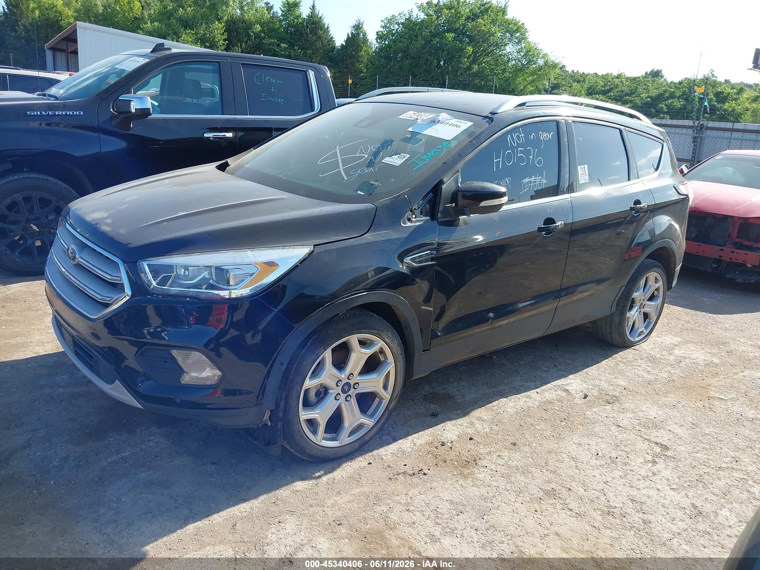 2018 Ford Escape Titanium Black vin: 1FMCU9J98JUD30736