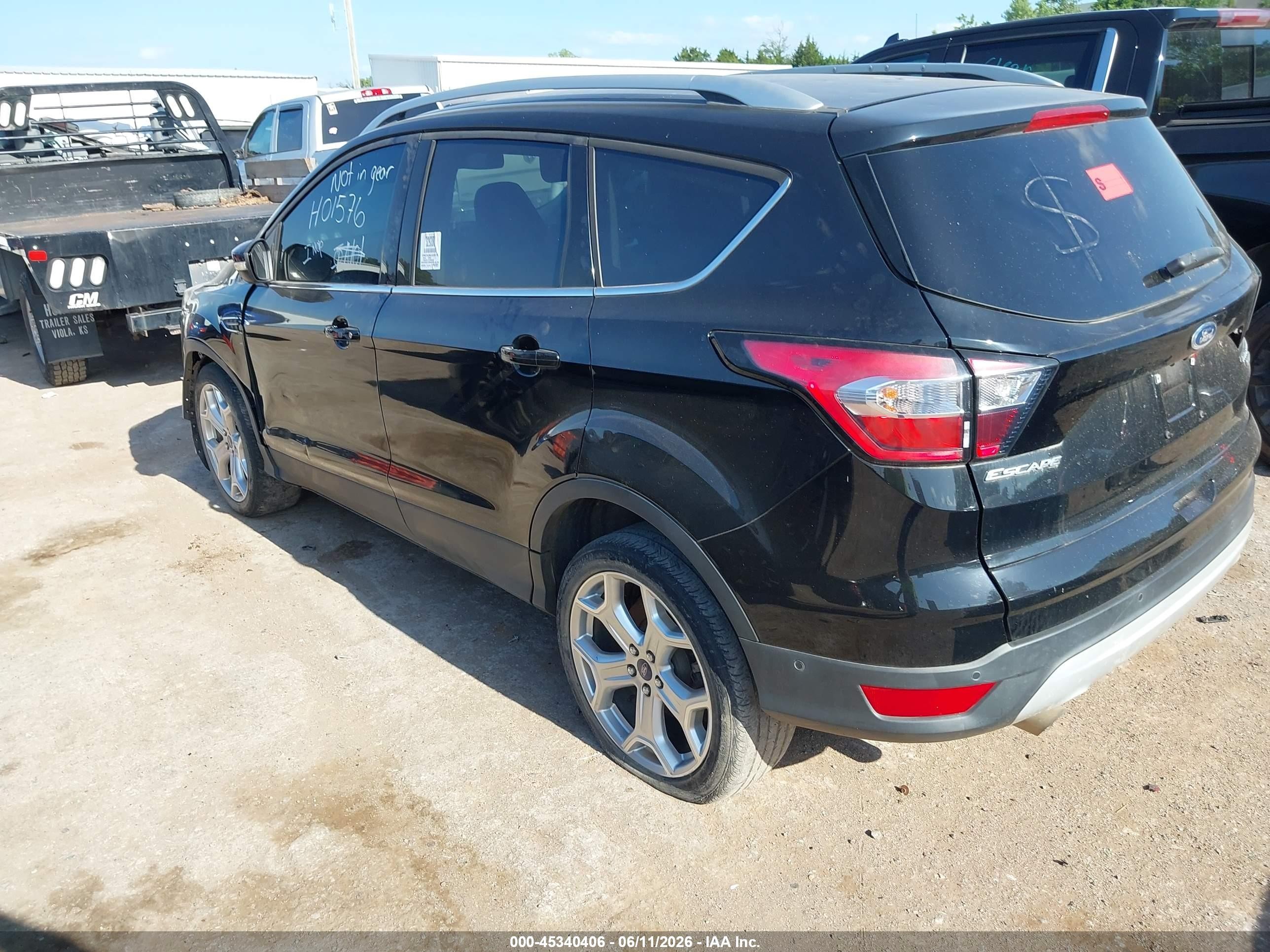 2018 Ford Escape Titanium Black vin: 1FMCU9J98JUD30736