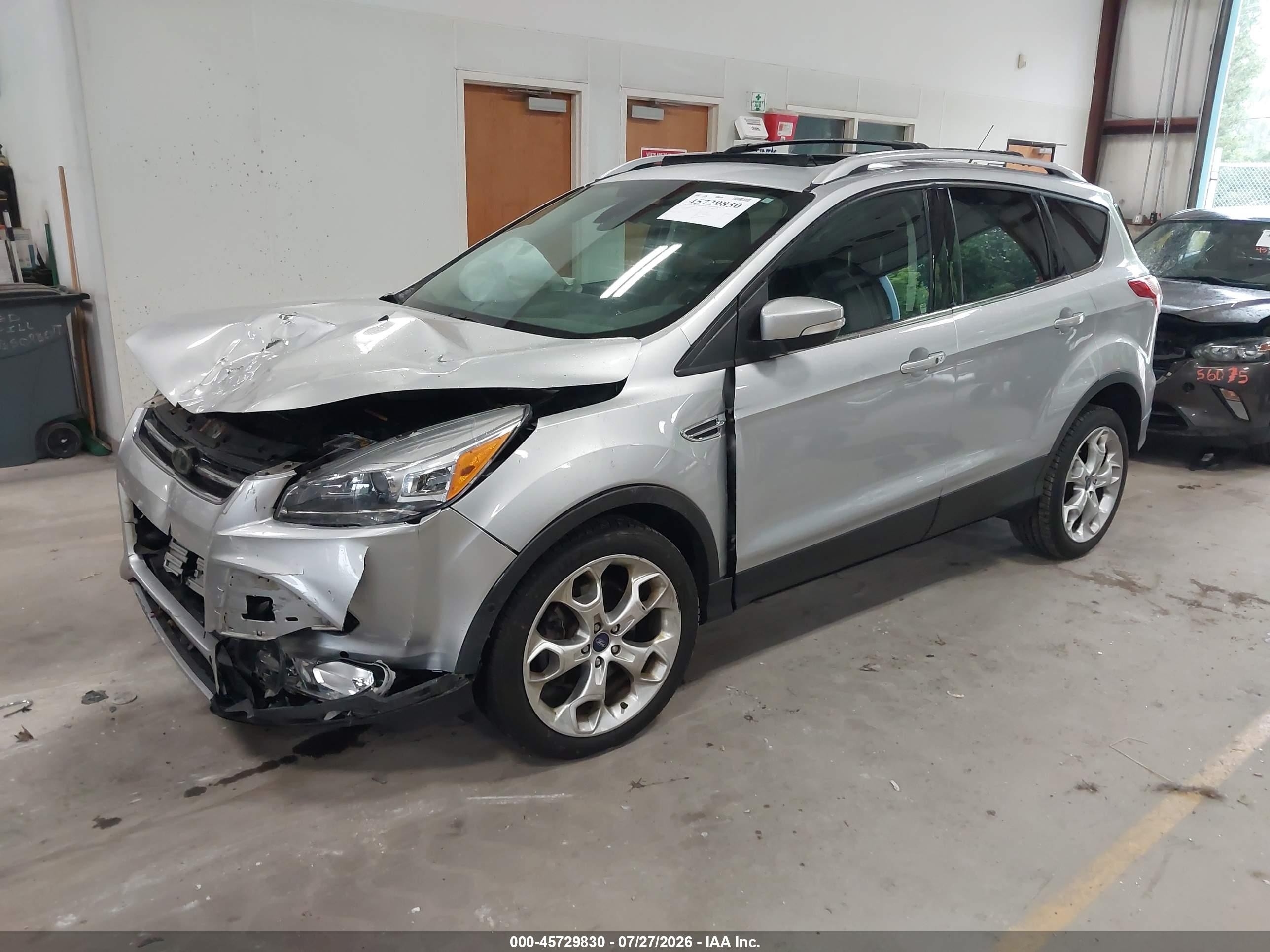 2013 Ford Escape Titanium Silver vin: 1FMCU9J99DUB07805