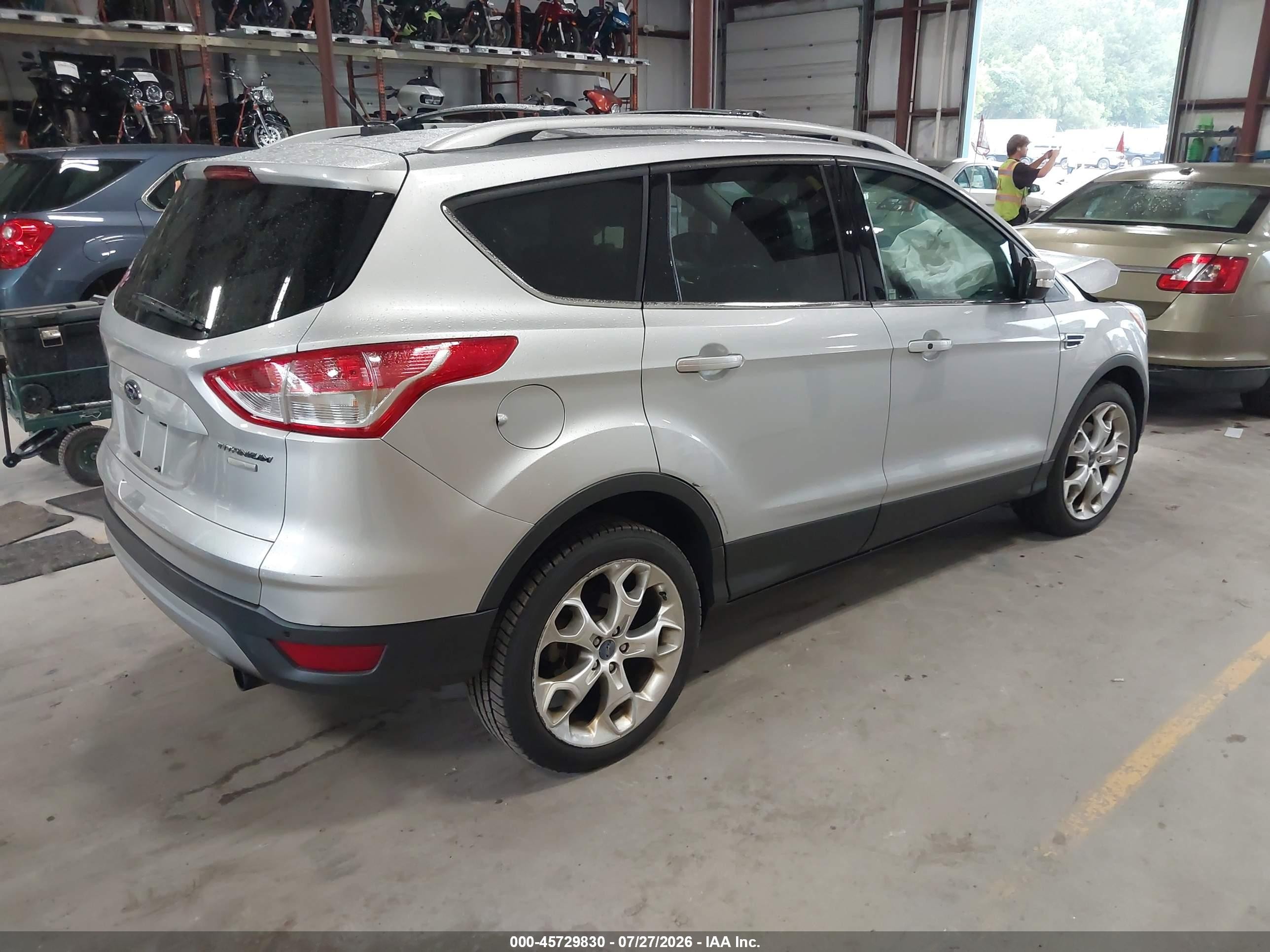 2013 Ford Escape Titanium Silver vin: 1FMCU9J99DUB07805