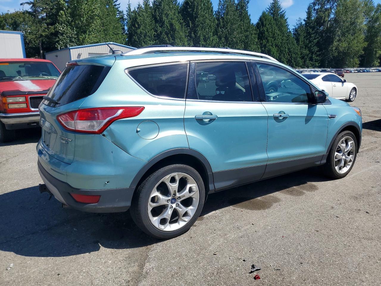 2013 Ford Escape Titanium Бирюзовый vin: 1FMCU9J99DUB40433