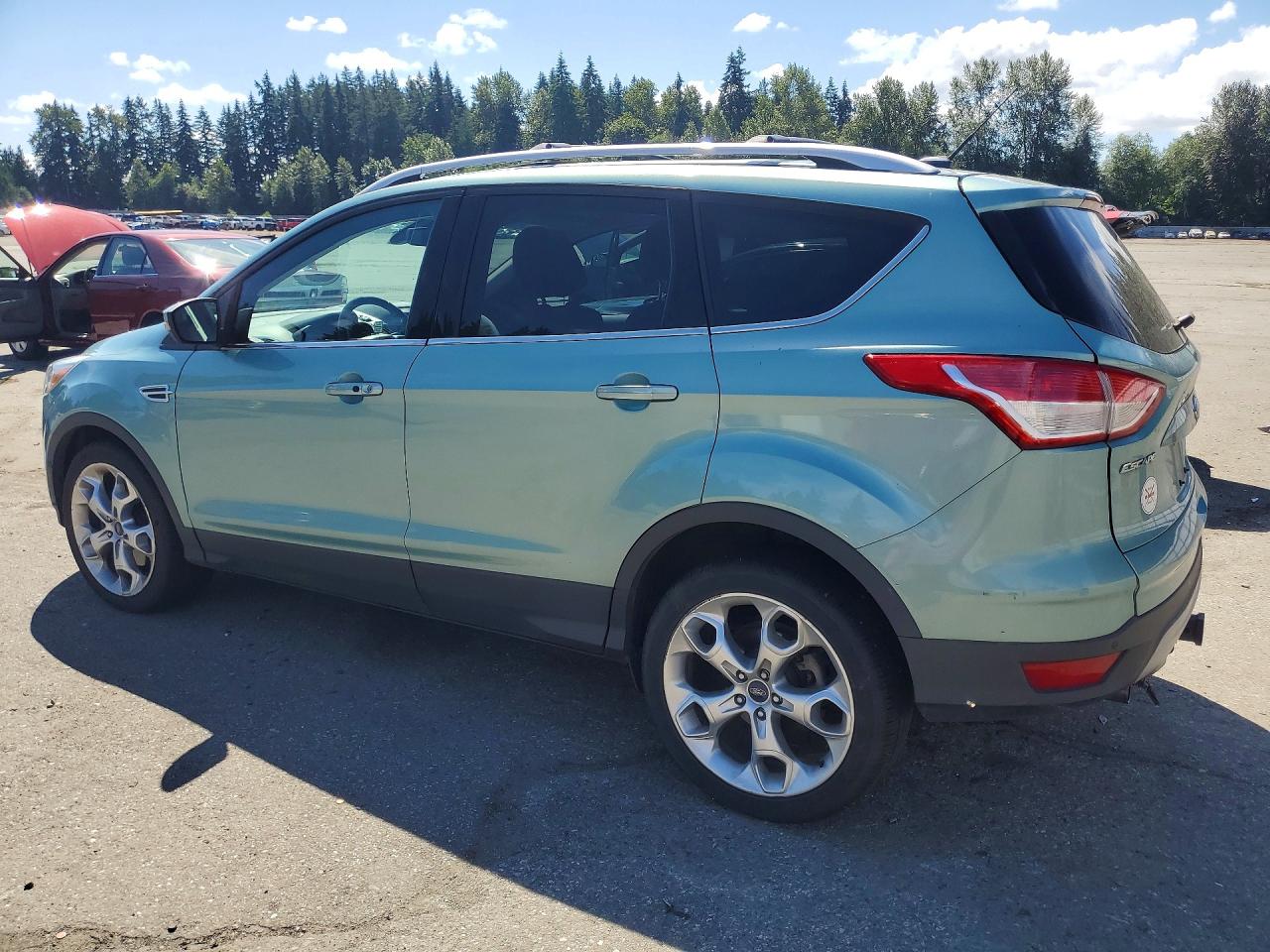 2013 Ford Escape Titanium Бирюзовый vin: 1FMCU9J99DUB40433