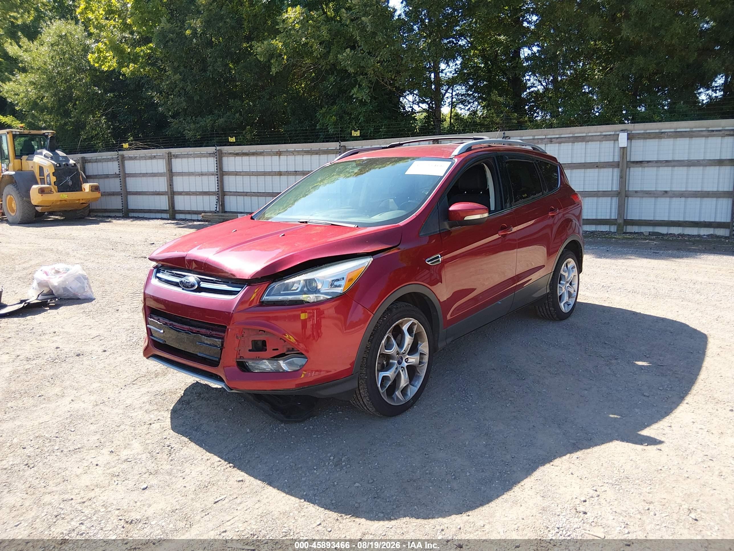 2013 Ford Escape Titanium Red vin: 1FMCU9J99DUB93410