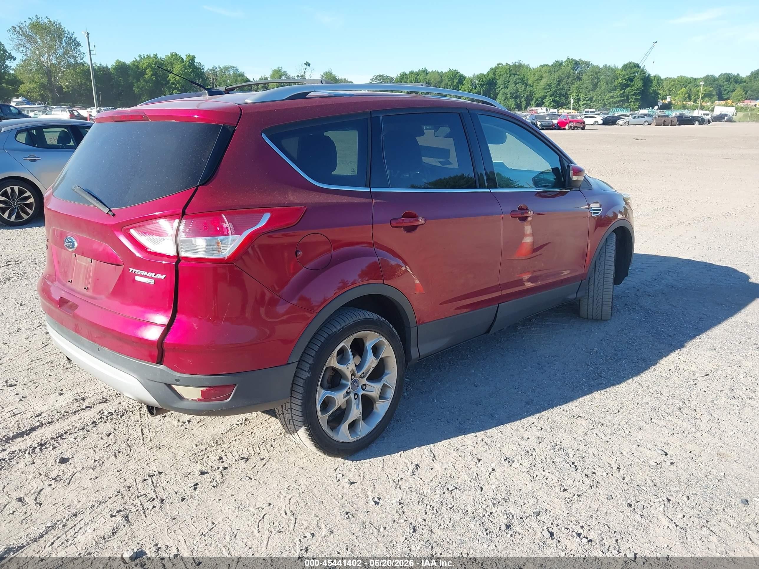 2013 Ford Escape Titanium Burgundy vin: 1FMCU9J99DUC30763