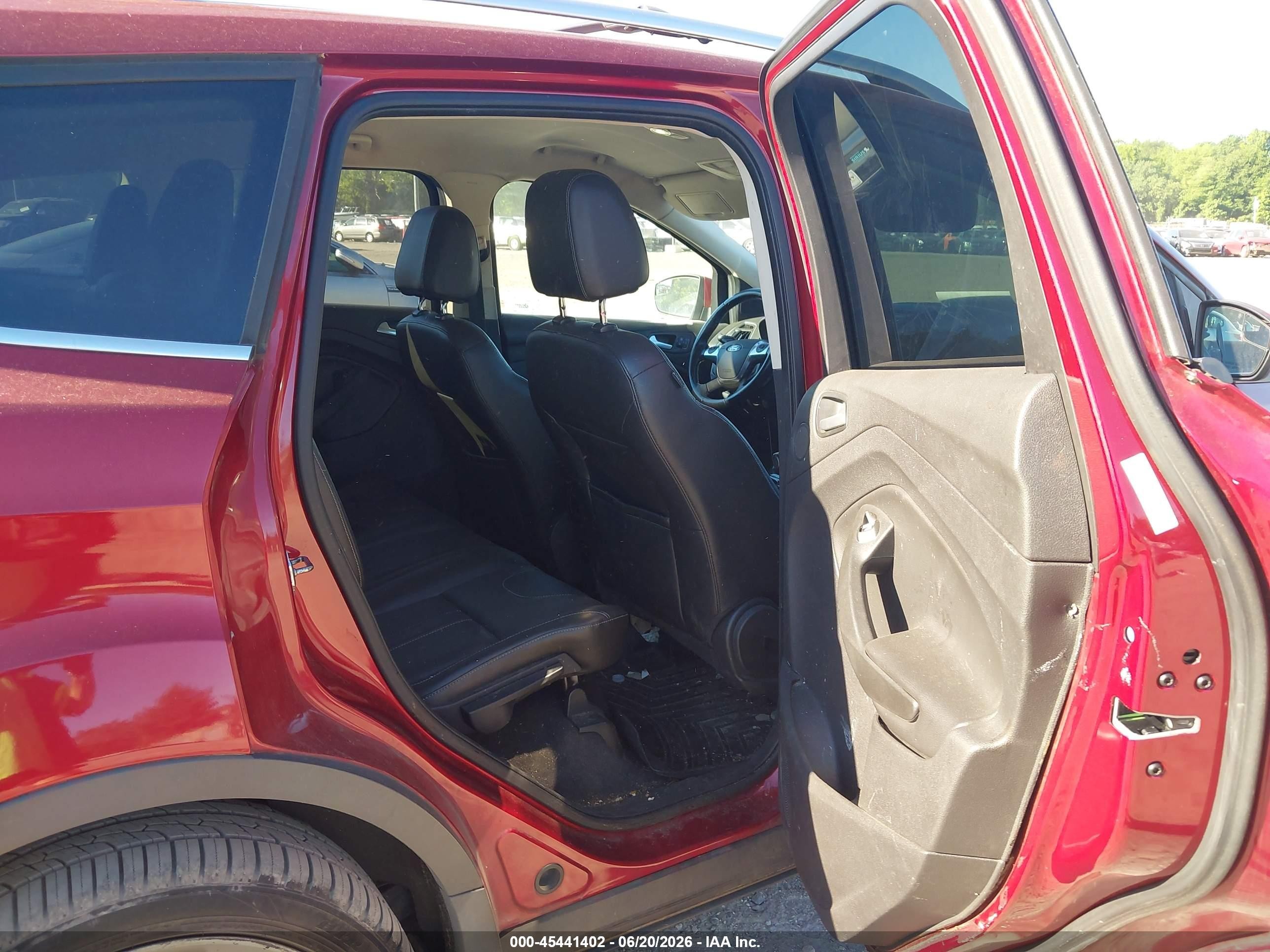 2013 Ford Escape Titanium Burgundy vin: 1FMCU9J99DUC30763